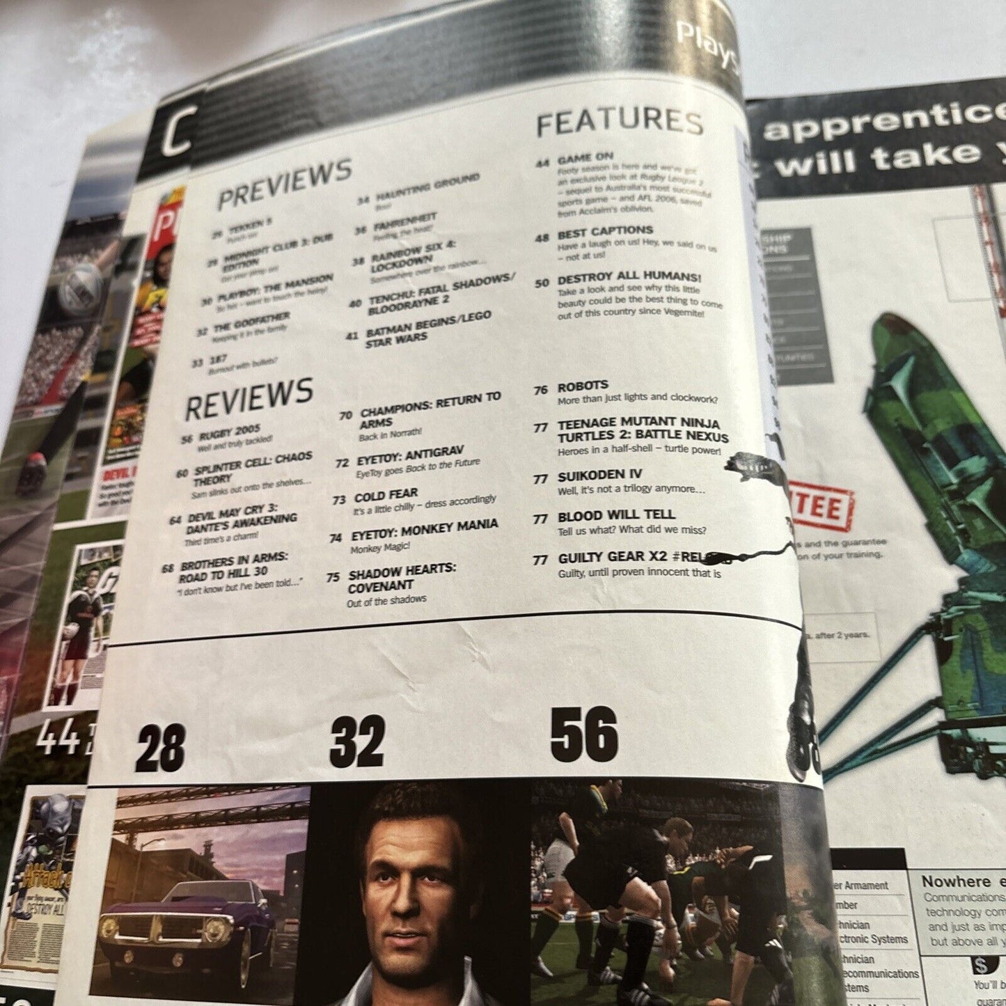 PlayStation 2 Official Magazine Australia Issue 39 April 2005 AFL 2006 Rugby2005