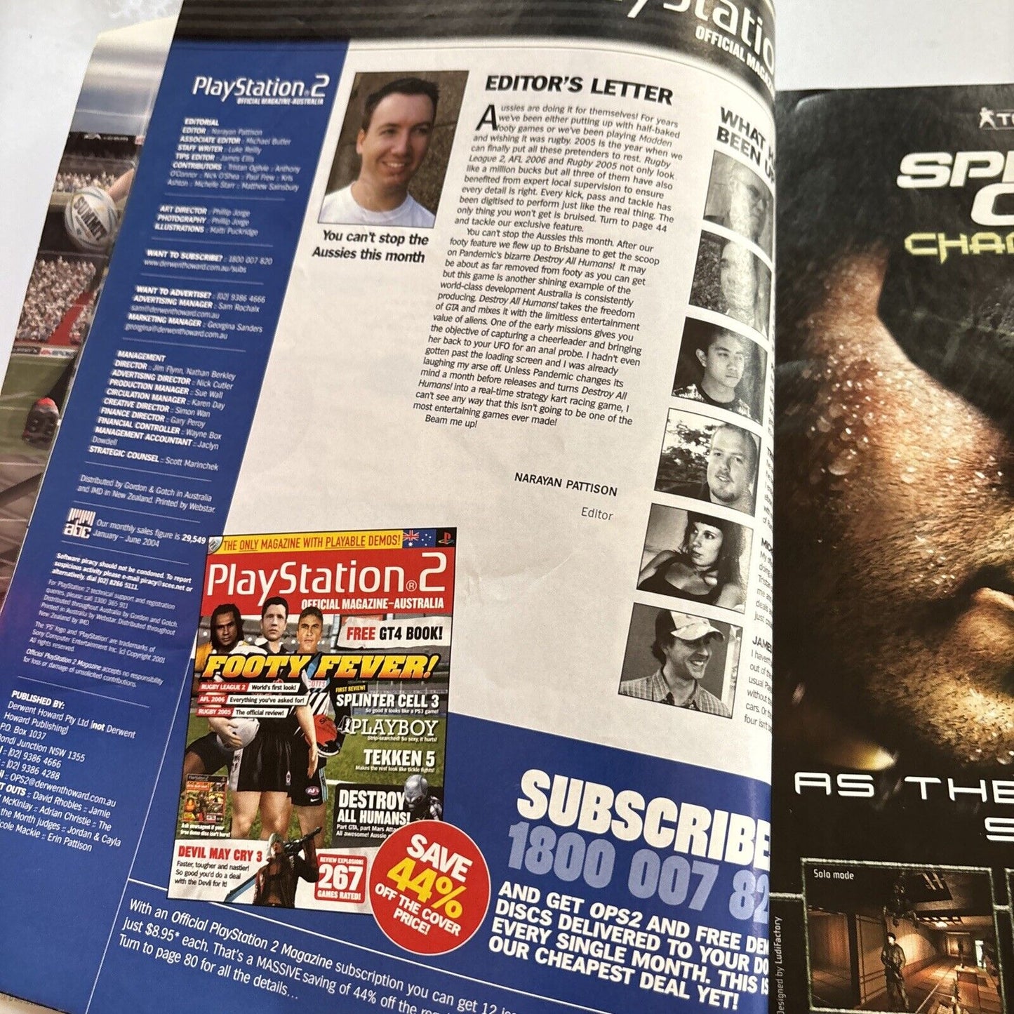 PlayStation 2 Official Magazine Australia Issue 39 April 2005 AFL 2006 Rugby2005