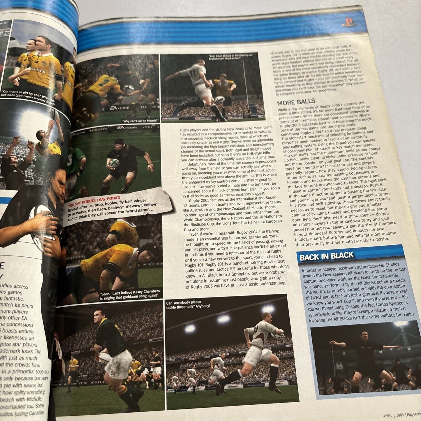 PlayStation 2 Official Magazine Australia Issue 39 April 2005 AFL 2006 Rugby2005
