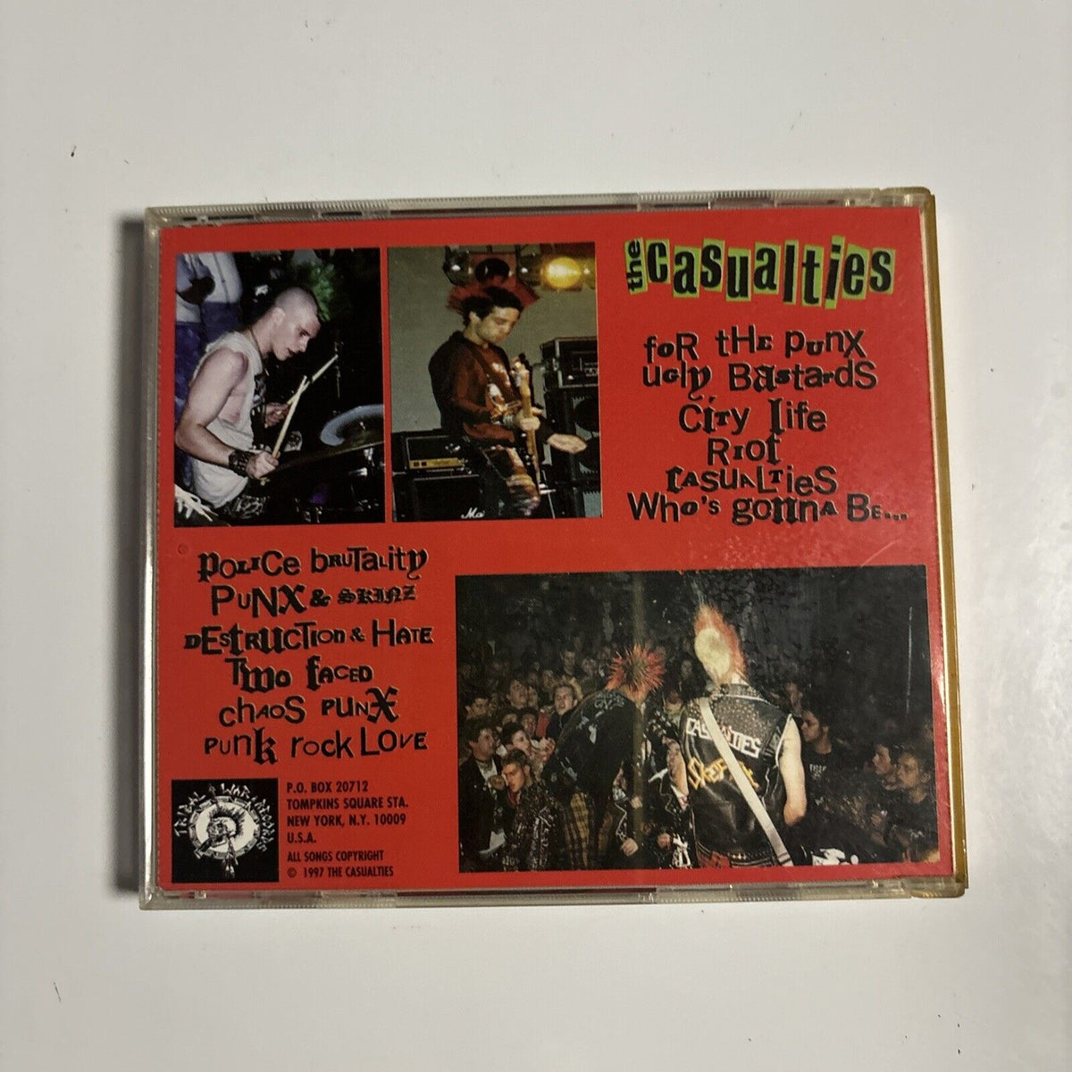 The Casualties - For The Punx (CD, 1997) Tribal War Records 