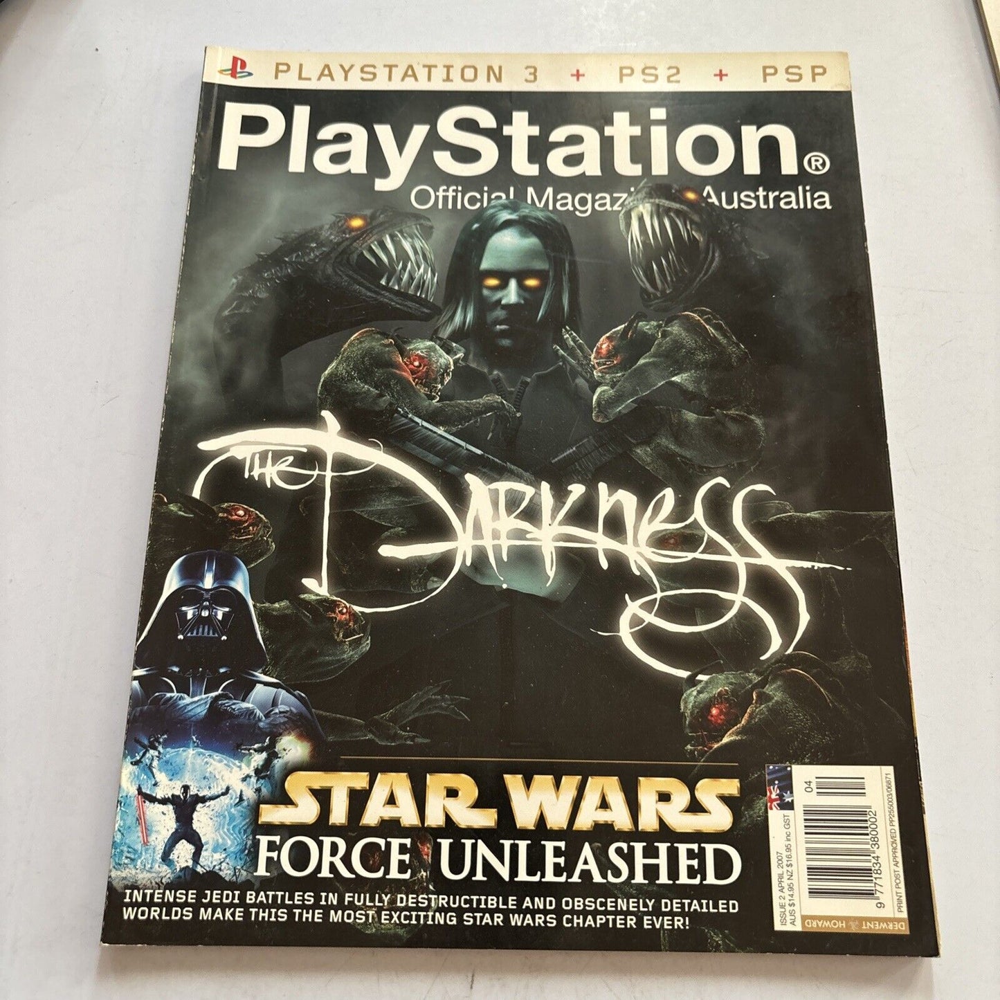 PlayStation Official Magazine Australia Issue 2007 Darkness Star Wars Unleashed