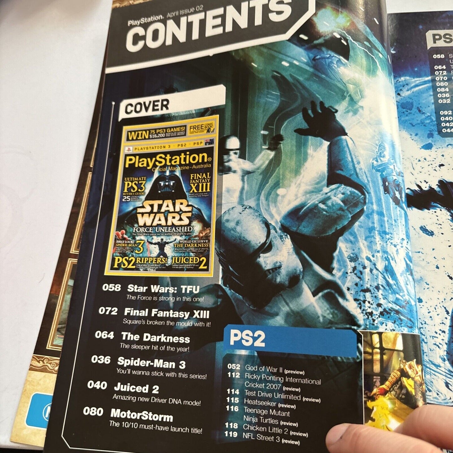 PlayStation Official Magazine Australia Issue 2007 Darkness Star Wars Unleashed