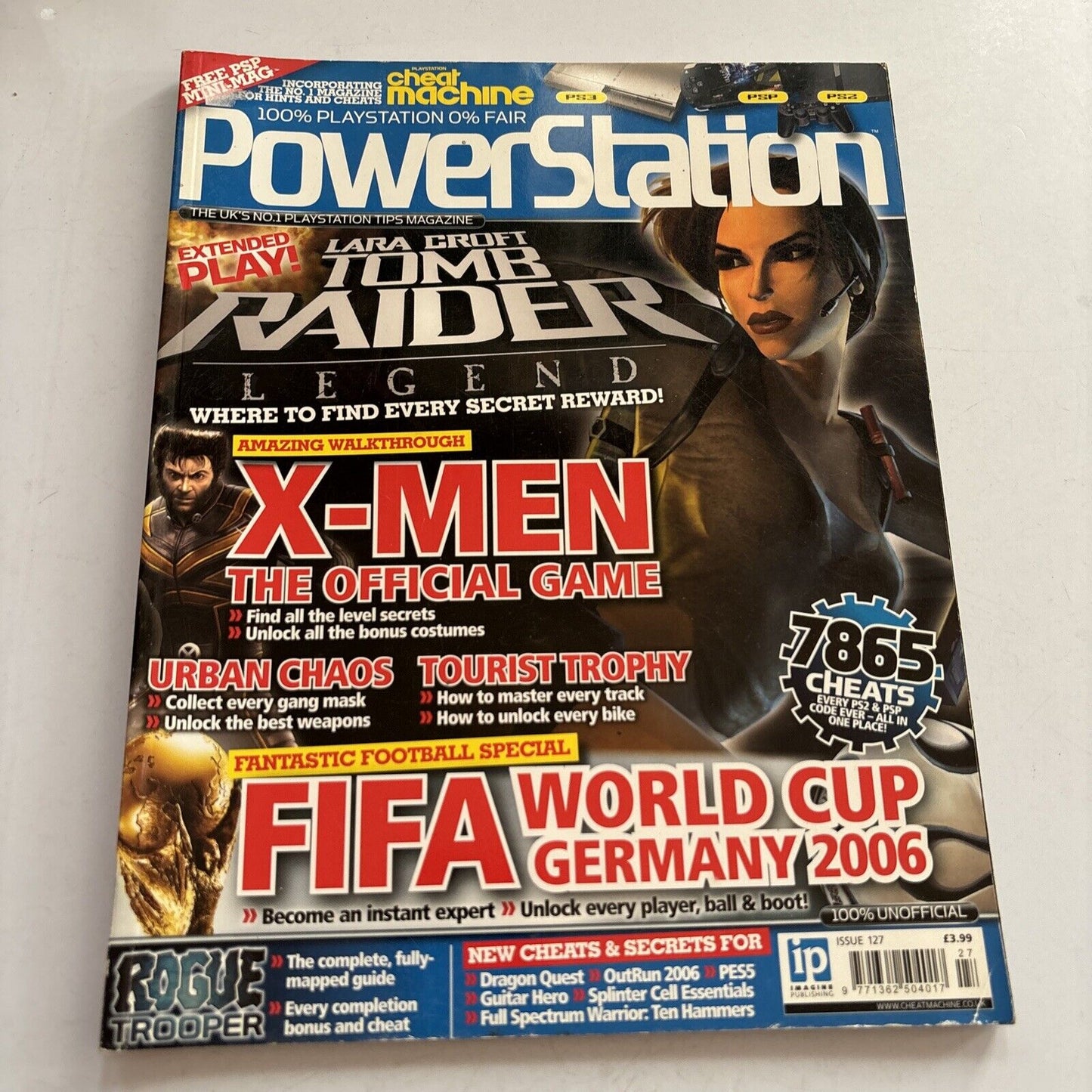 Powerstation PlayStation Magazine Issue 127 2006 Tomb Raider Legend X-Men