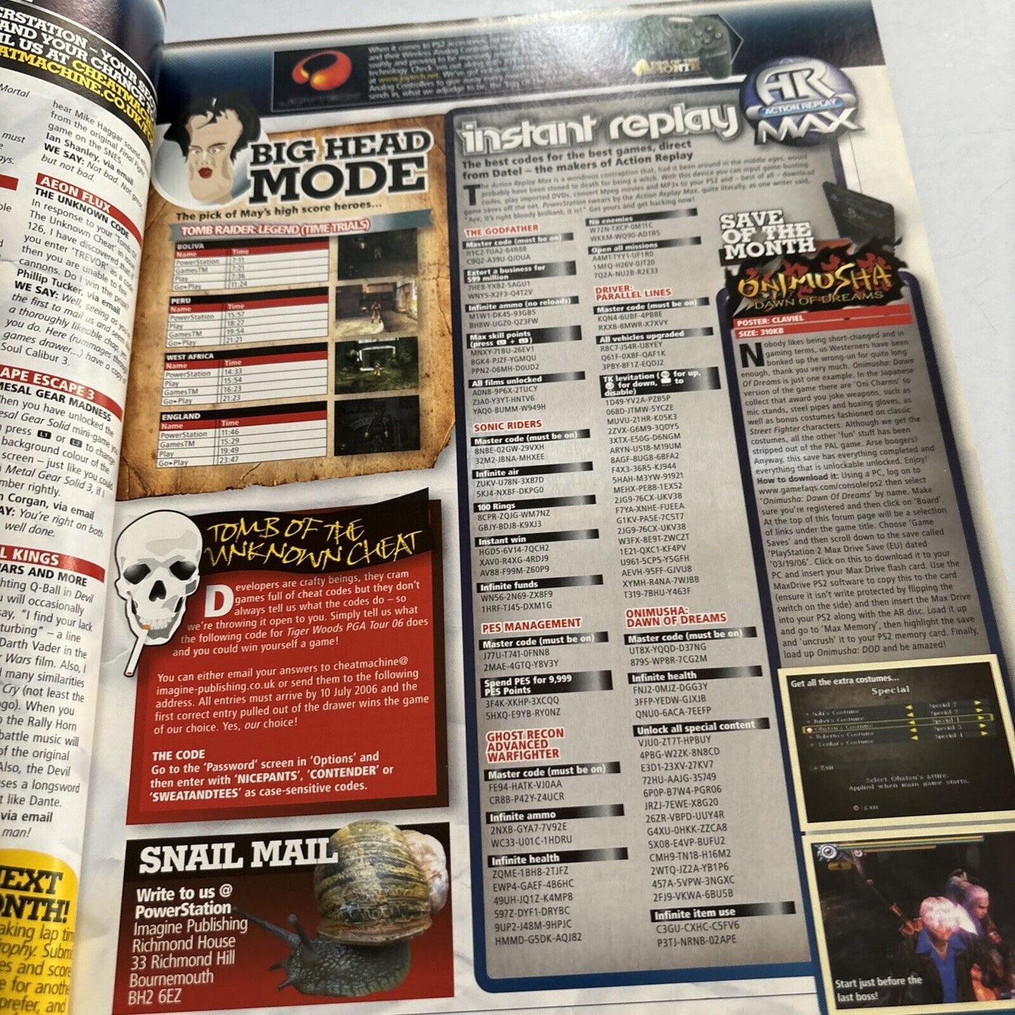 Powerstation PlayStation Magazine Issue 127 2006 Tomb Raider Legend X-Men