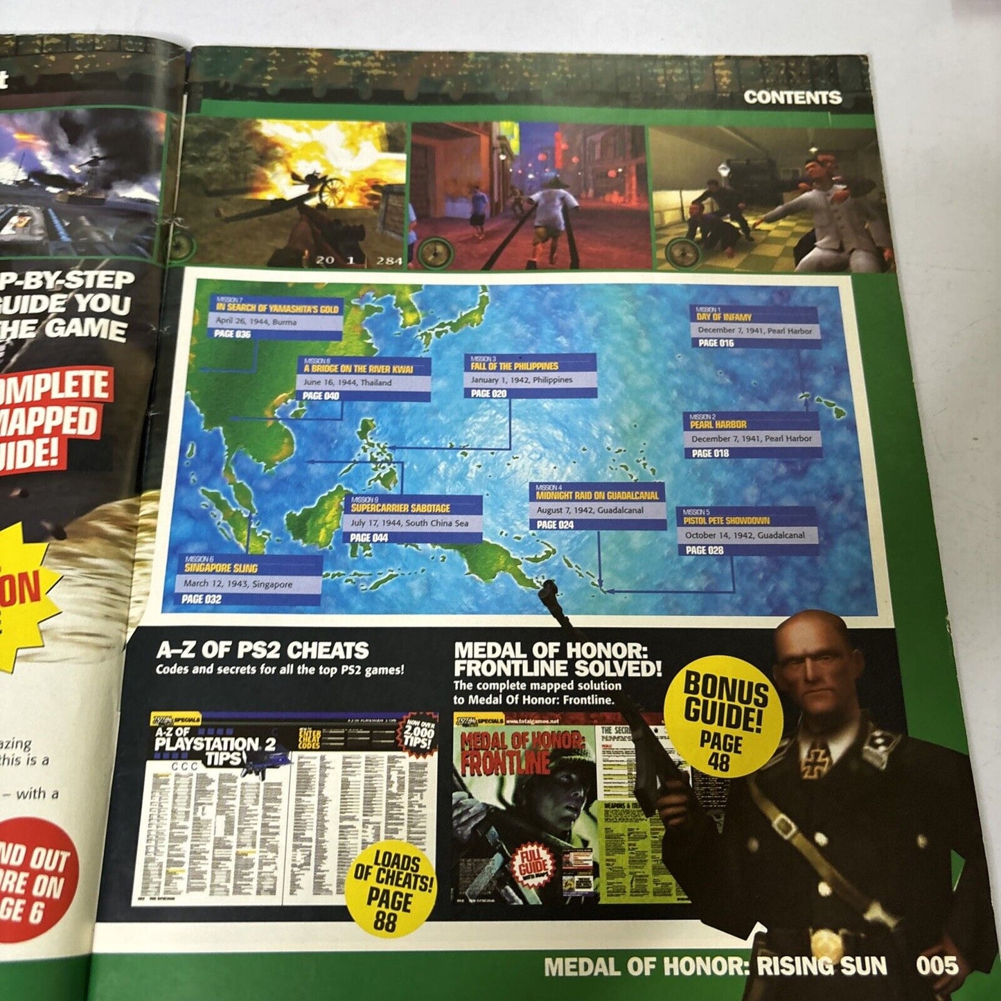 Total Games Magazine TGN Special Medal Of Honor Rising Sun Complete Solution