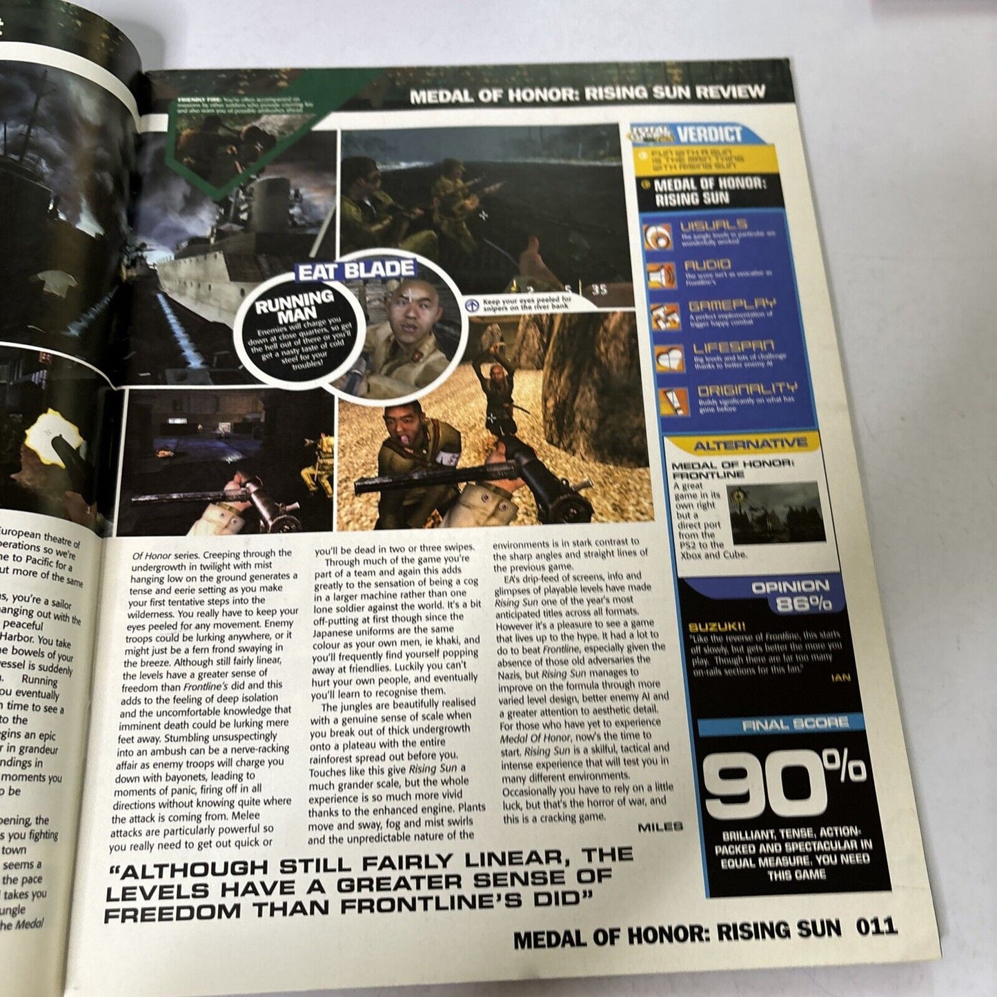 Total Games Magazine TGN Special Medal Of Honor Rising Sun Complete Solution