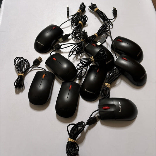 9x Lenovo USB Mouse: 6x M-U0025-O & 3x MOJU0