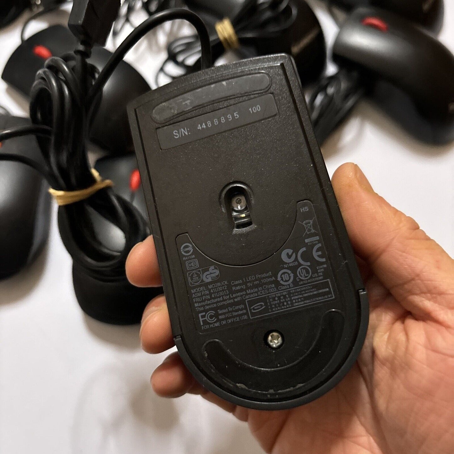 9x Lenovo USB Mouse: 6x M-U0025-O & 3x MOJU0