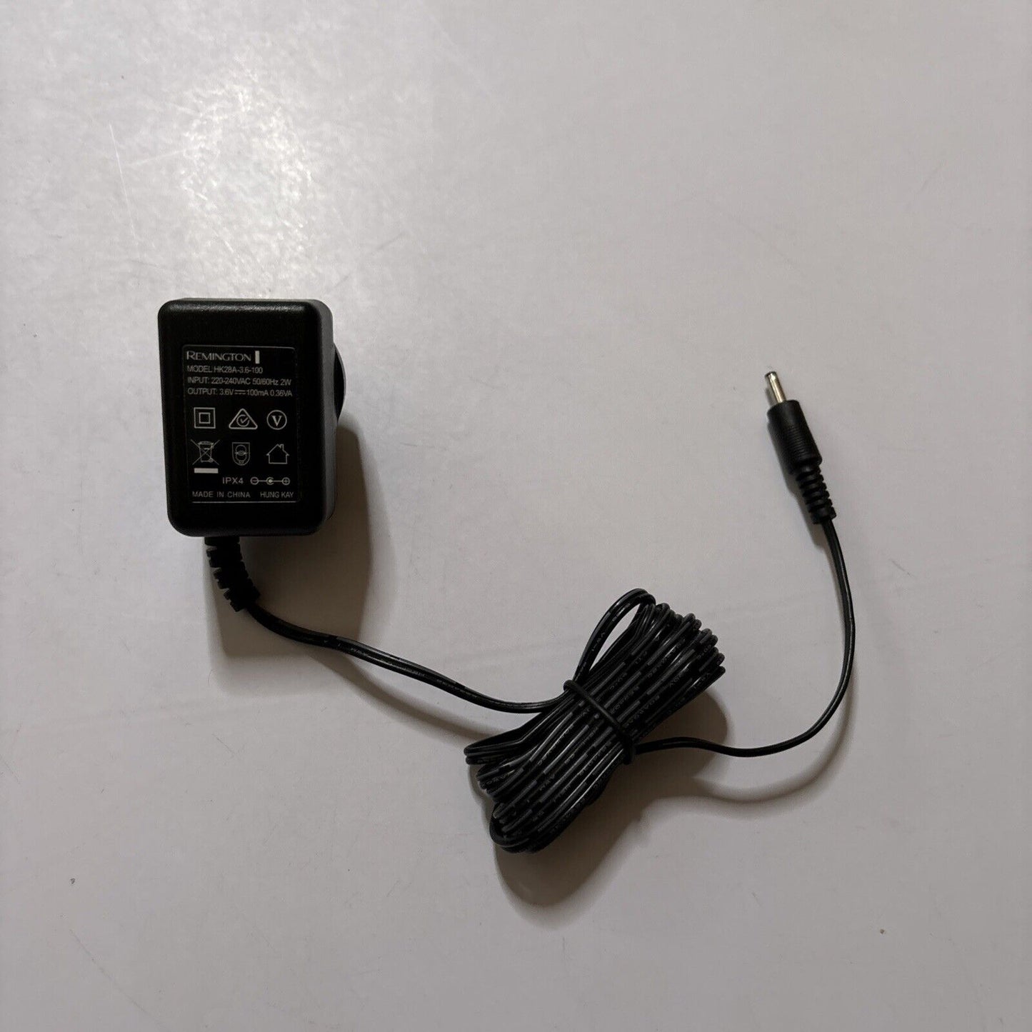 Remington HK28A-3.6-100 AC Adapter 3.6V 100mA