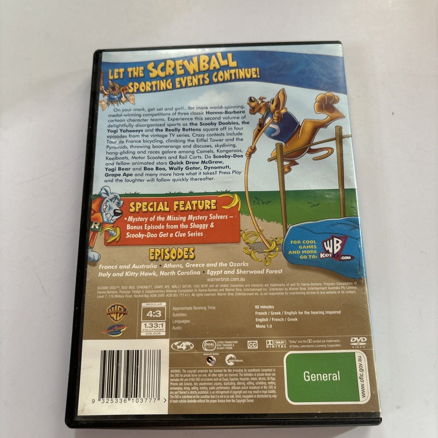Scooby Doo - All Star Laff-A-Alympics : Vol 2 (DVD, 1977) Region 4