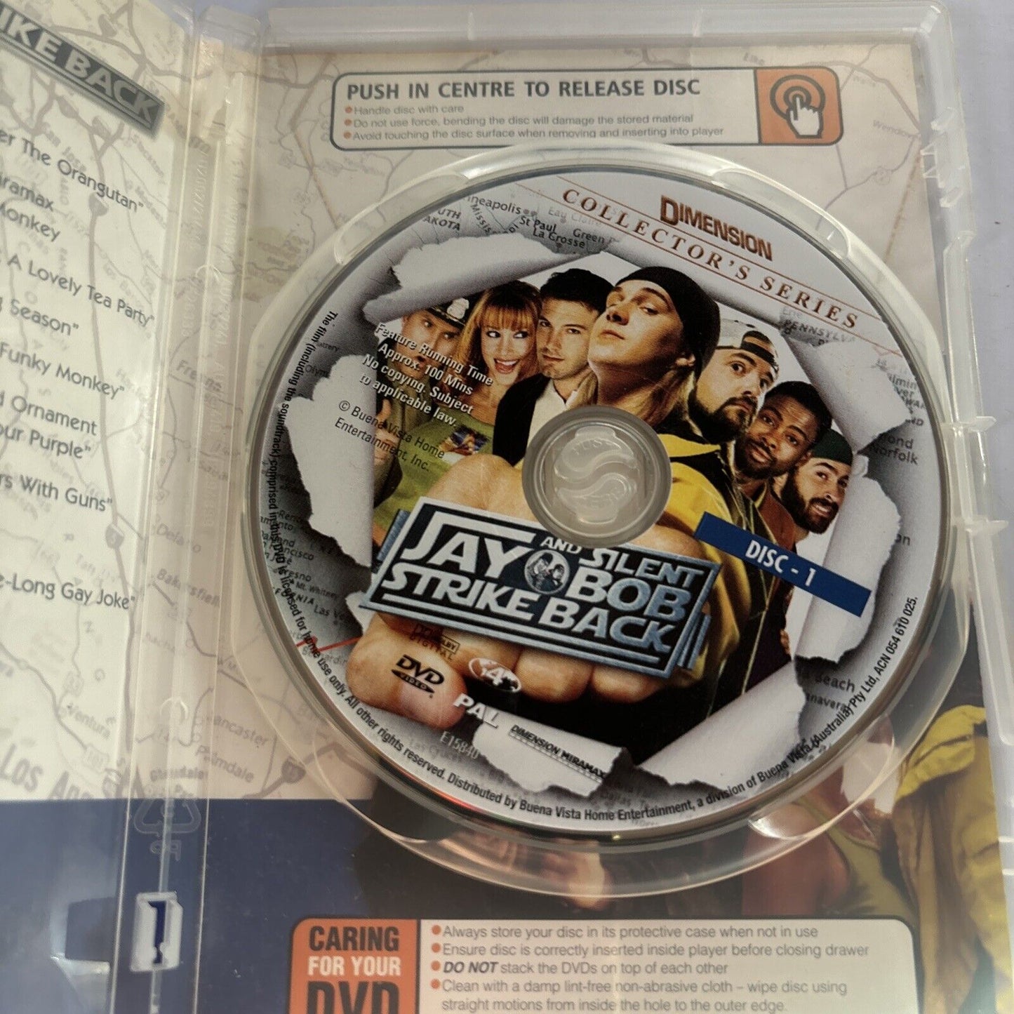 Jay and Silent Bob Strike Back (DVD, 2001) Ben Affleck, Jason Lee Region 4