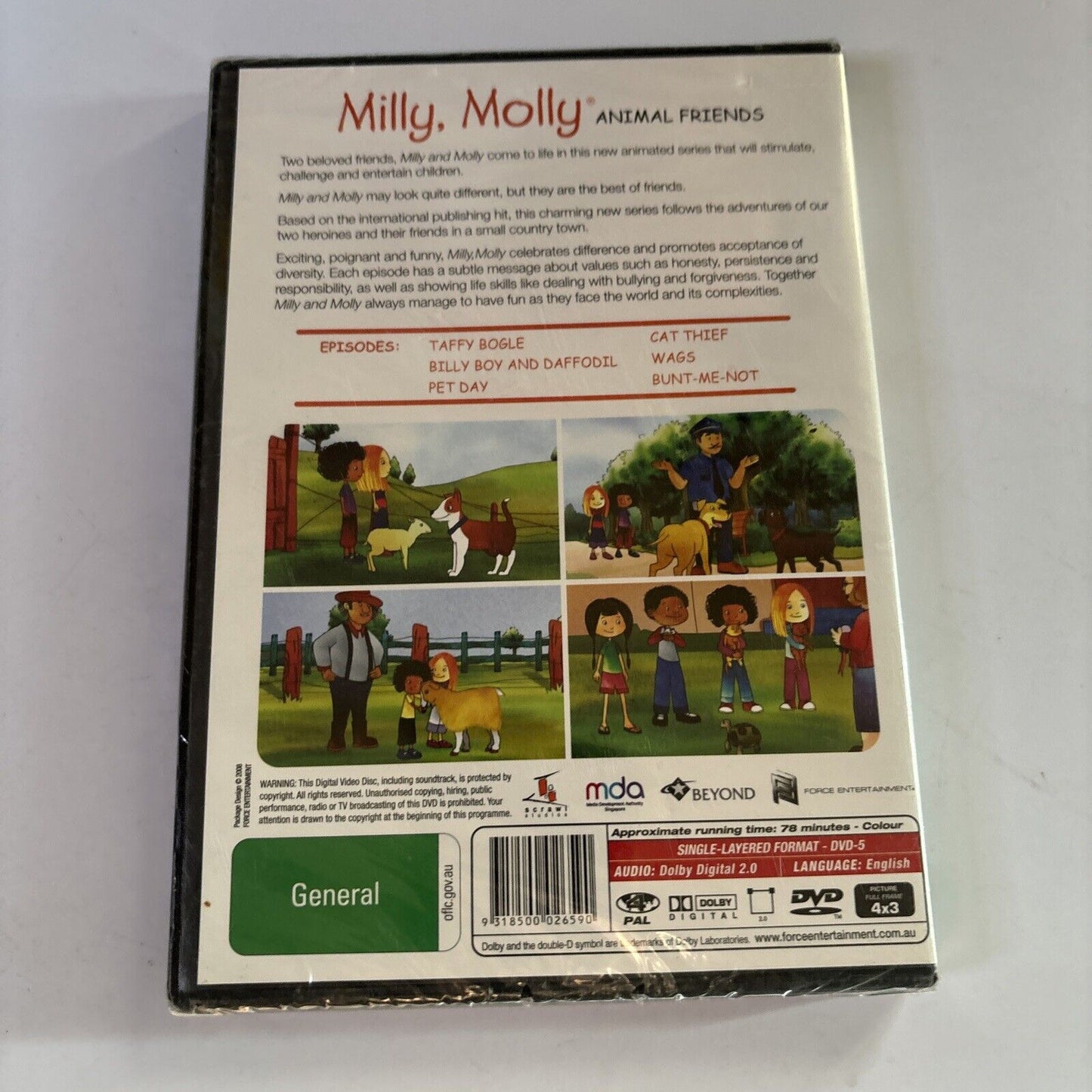 Milly, Molly - Animal Friends (DVD, 2007) Region 4 *New Sealed*