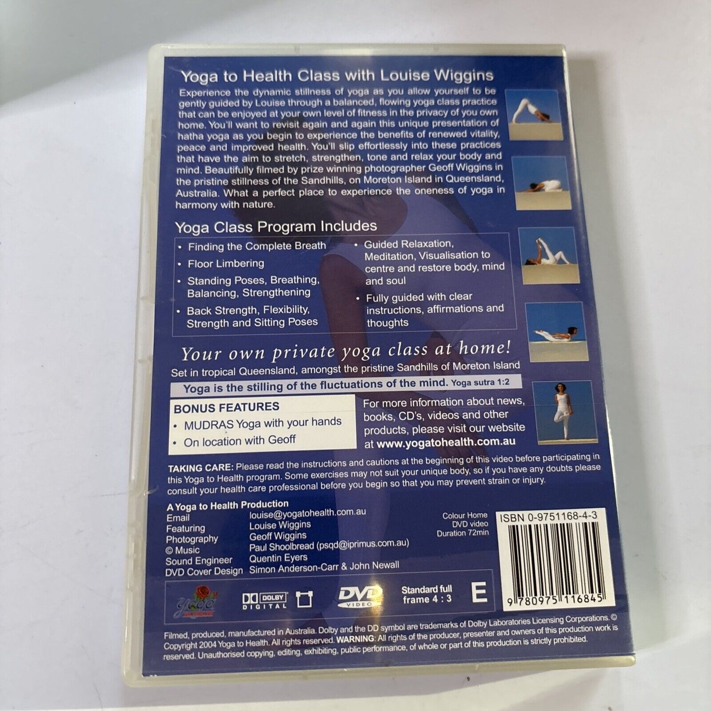 Yoga To Health: Yoga Class Practice With Louise Wiggins (DVD, 2004) All Regions