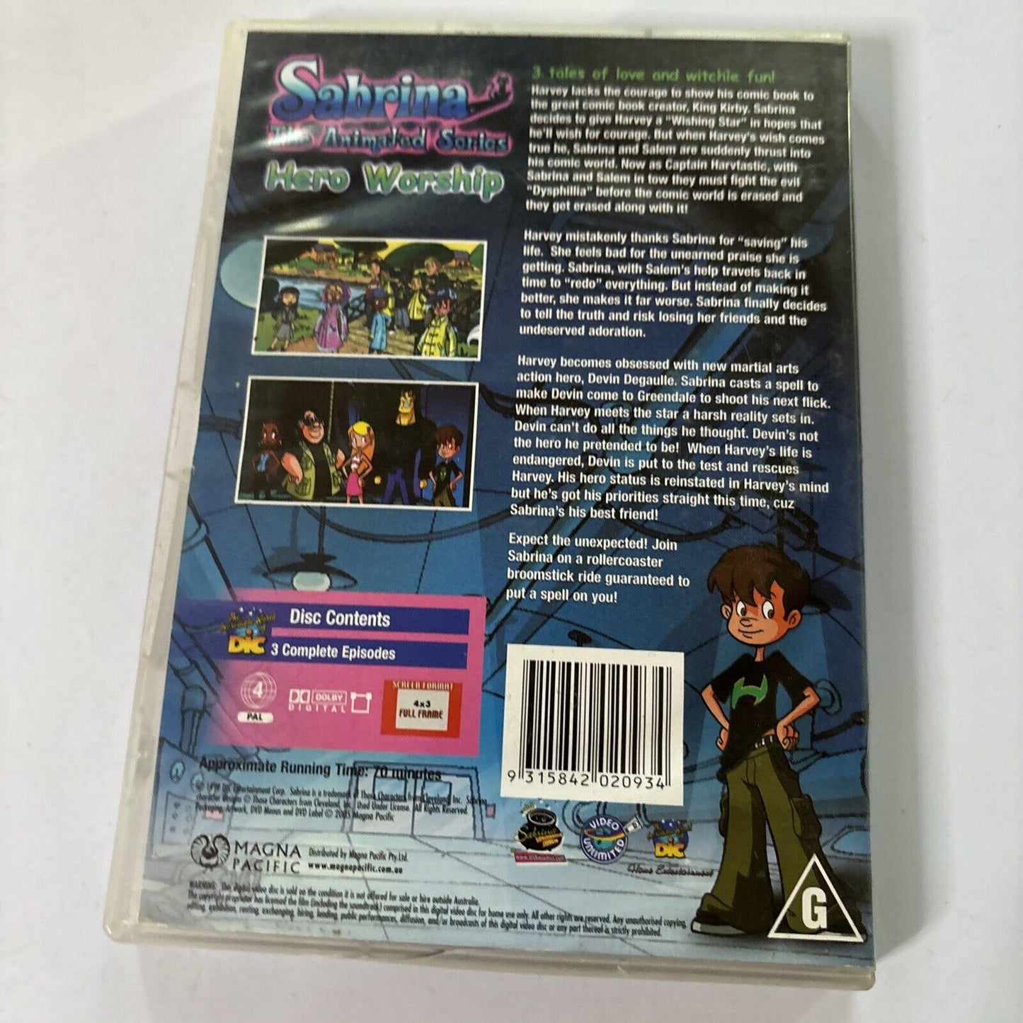 Sabrina - The Animation Hero Worship (DVD, 2003) Region 4