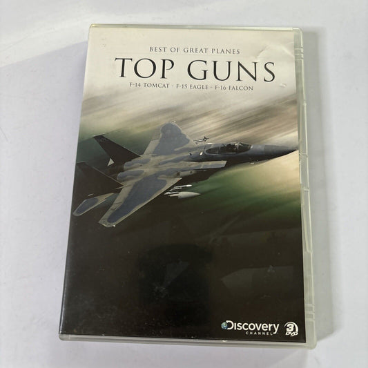 Best of Great Planes - Top Guns: F-14 Tomcat, F-15 Eagle F-16 Falcon (DVD, 2009)