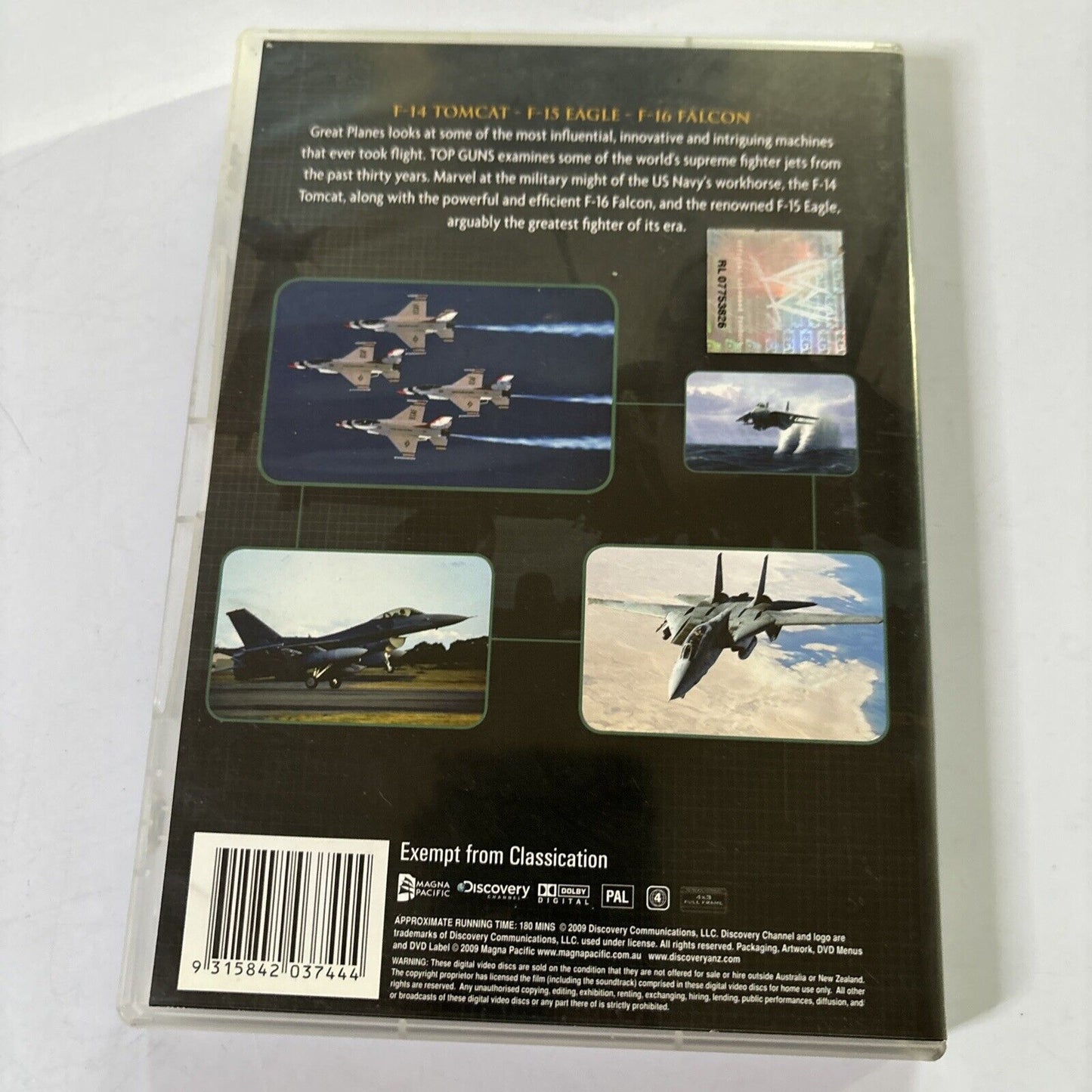 Best of Great Planes - Top Guns: F-14 Tomcat, F-15 Eagle F-16 Falcon (DVD, 2009)