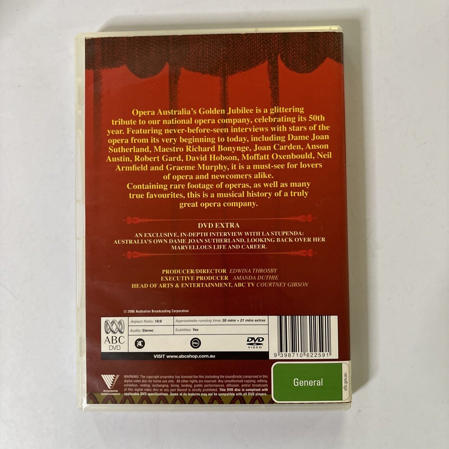 Opera Australia's Golden Jubilee (DVD, 2006) Region 4