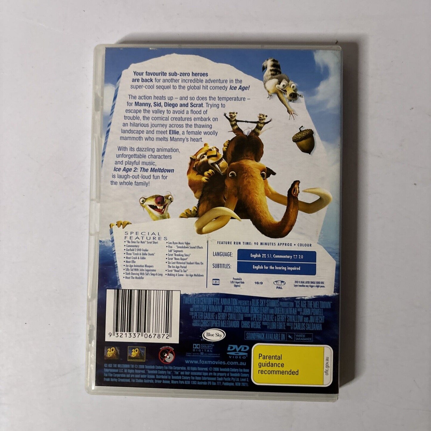Ice Age 2 - The Meltdown (DVD, 2006) Region 4