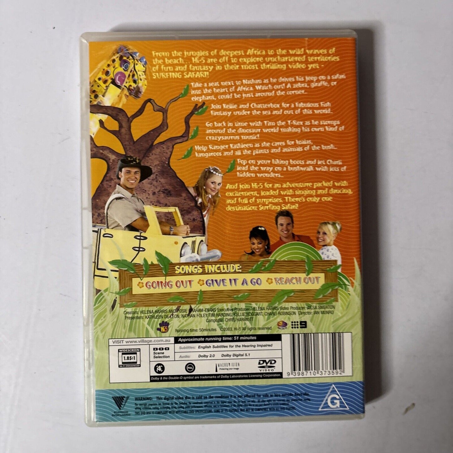 Hi-5 Surfing Safari (DVD, 2003) Region 4