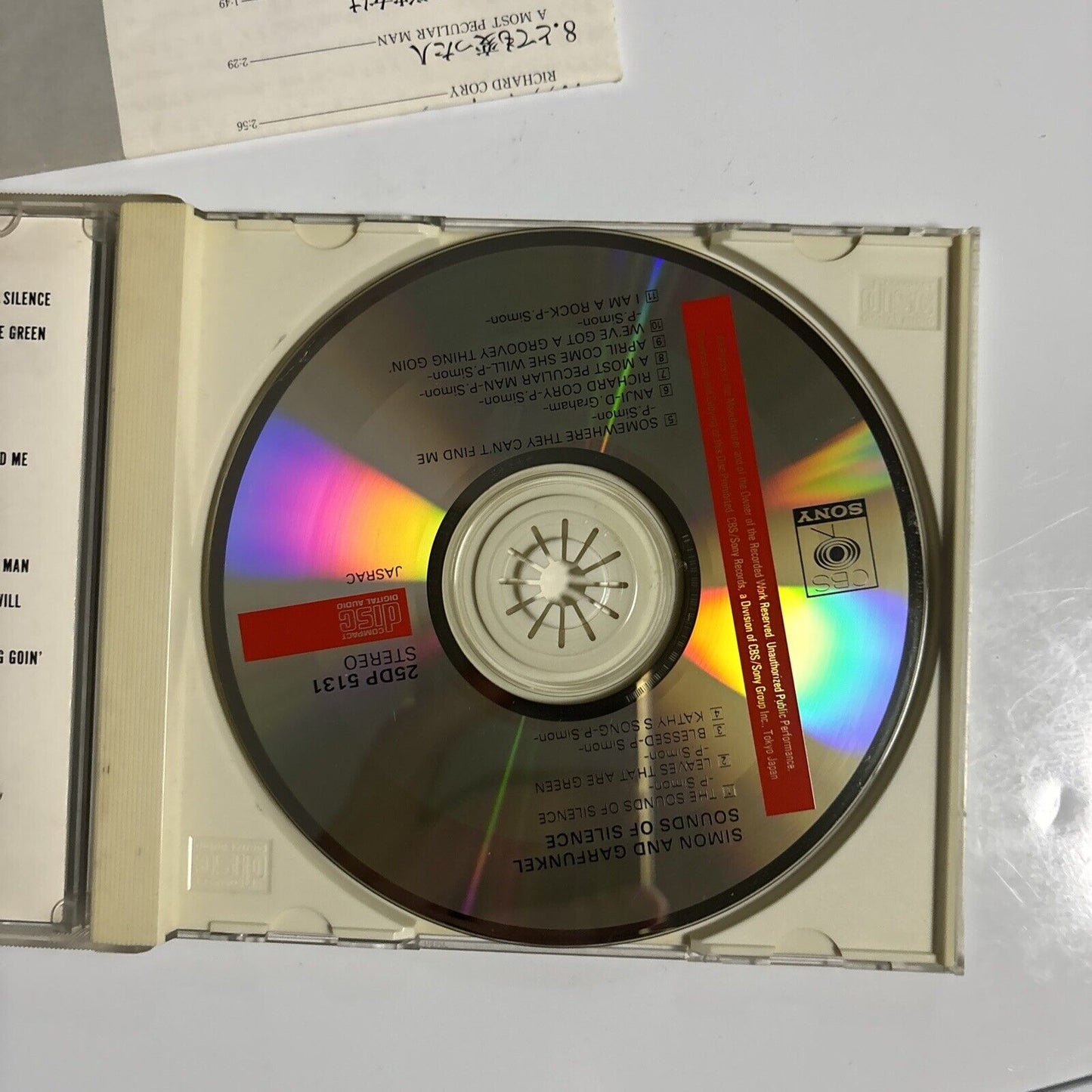 Simon & Garfunkel - Sounds of Silince (CD, 1998) Japan 25dp-5131