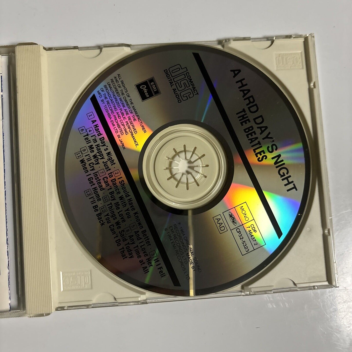 The Beatles - A Hard Day's Night (CD, 1993) Japan cp32-5323