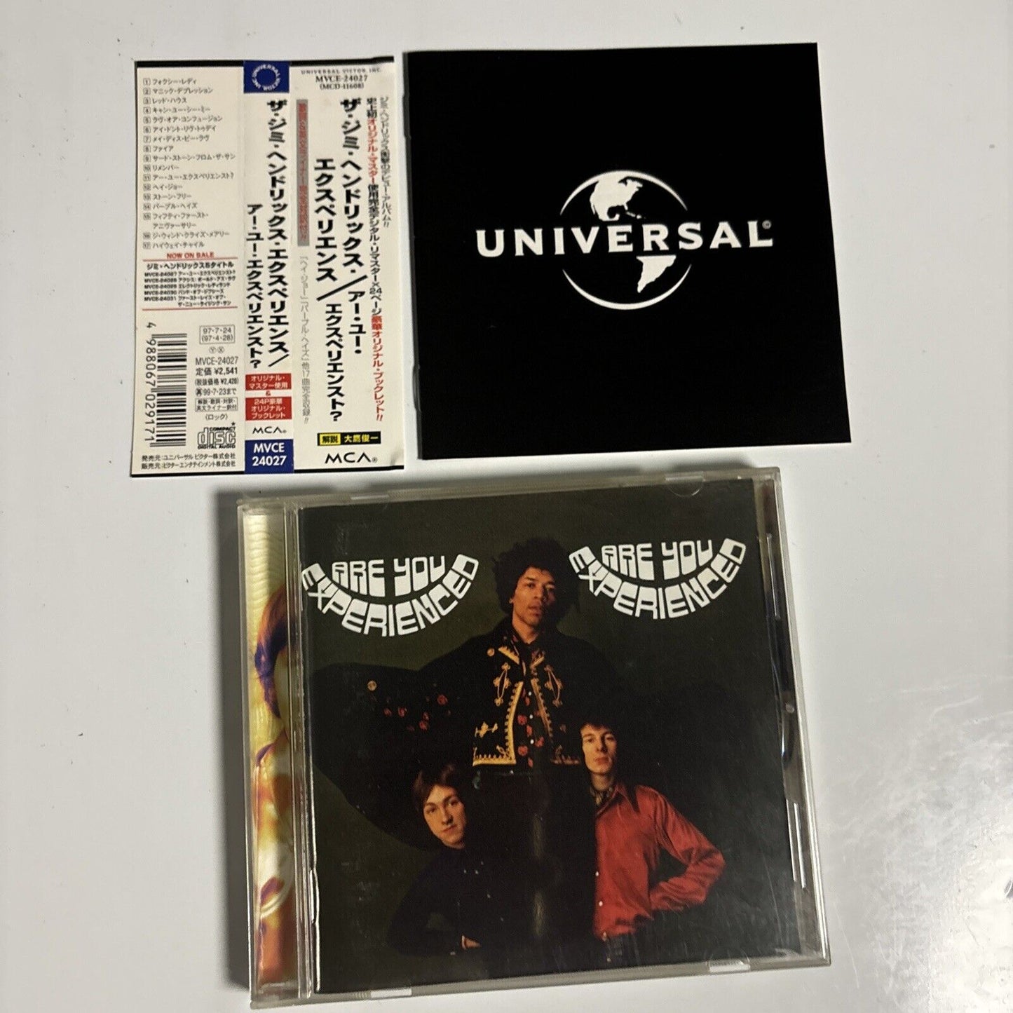 Jimi Hendrix - Are You Experienced (CD, 1997) Japan mvce-24027 obi