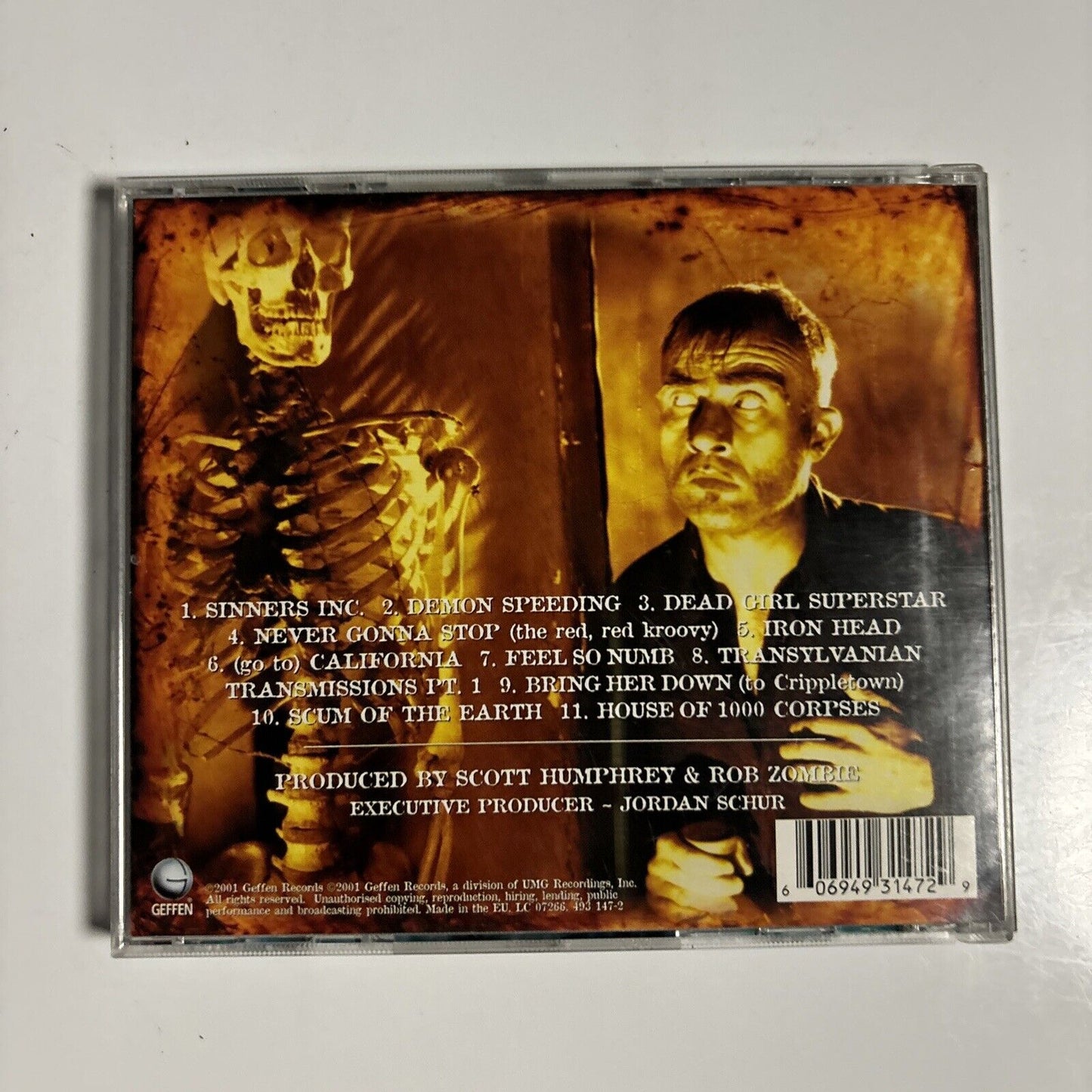 Rob Zombie - The Sinister Urge (CD, 2001) Geffen Records 493 147-2