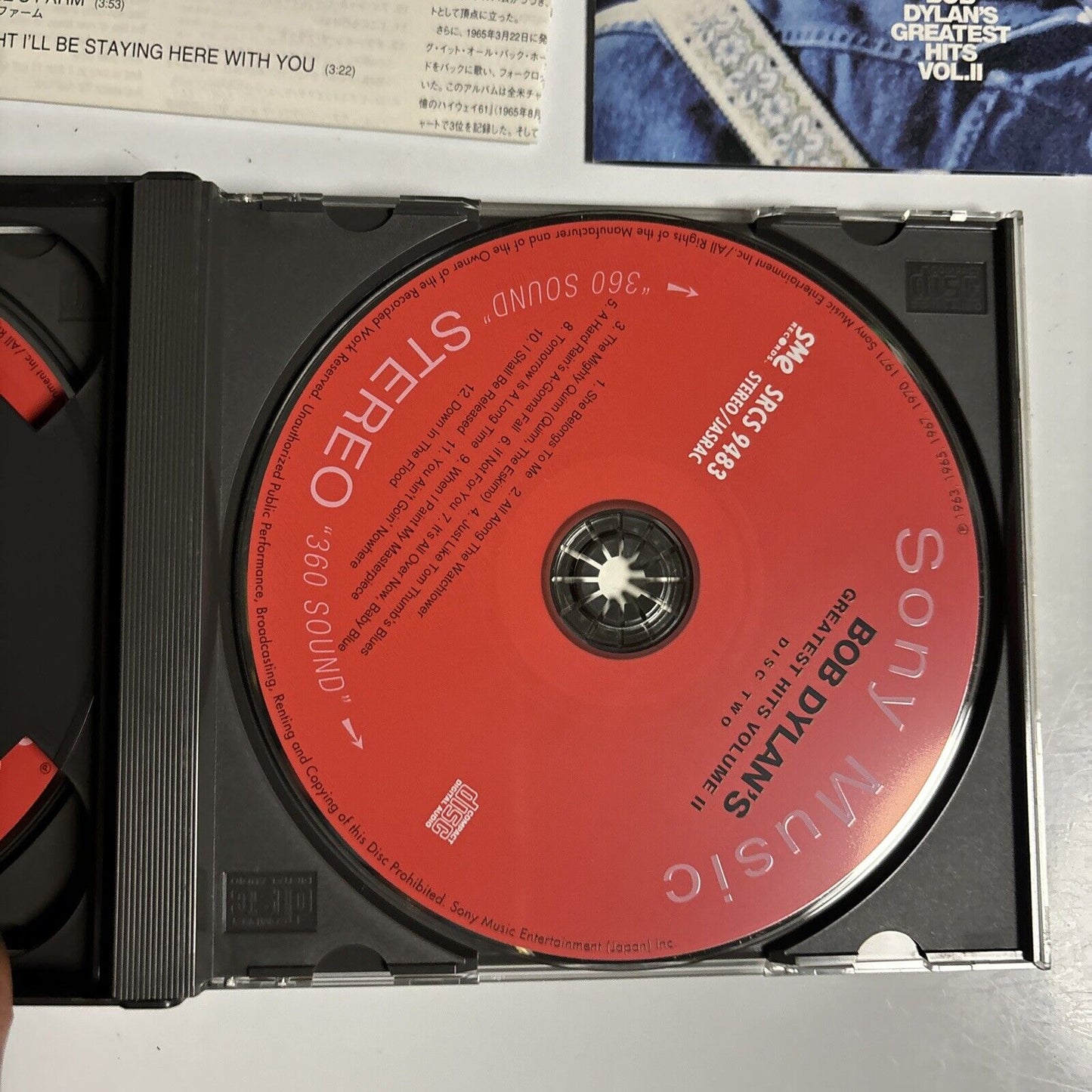 Bob Dylan - Bob Dylan's Greatest Hits Vol. II (CD, 1999) Japan SRCS 9482-3