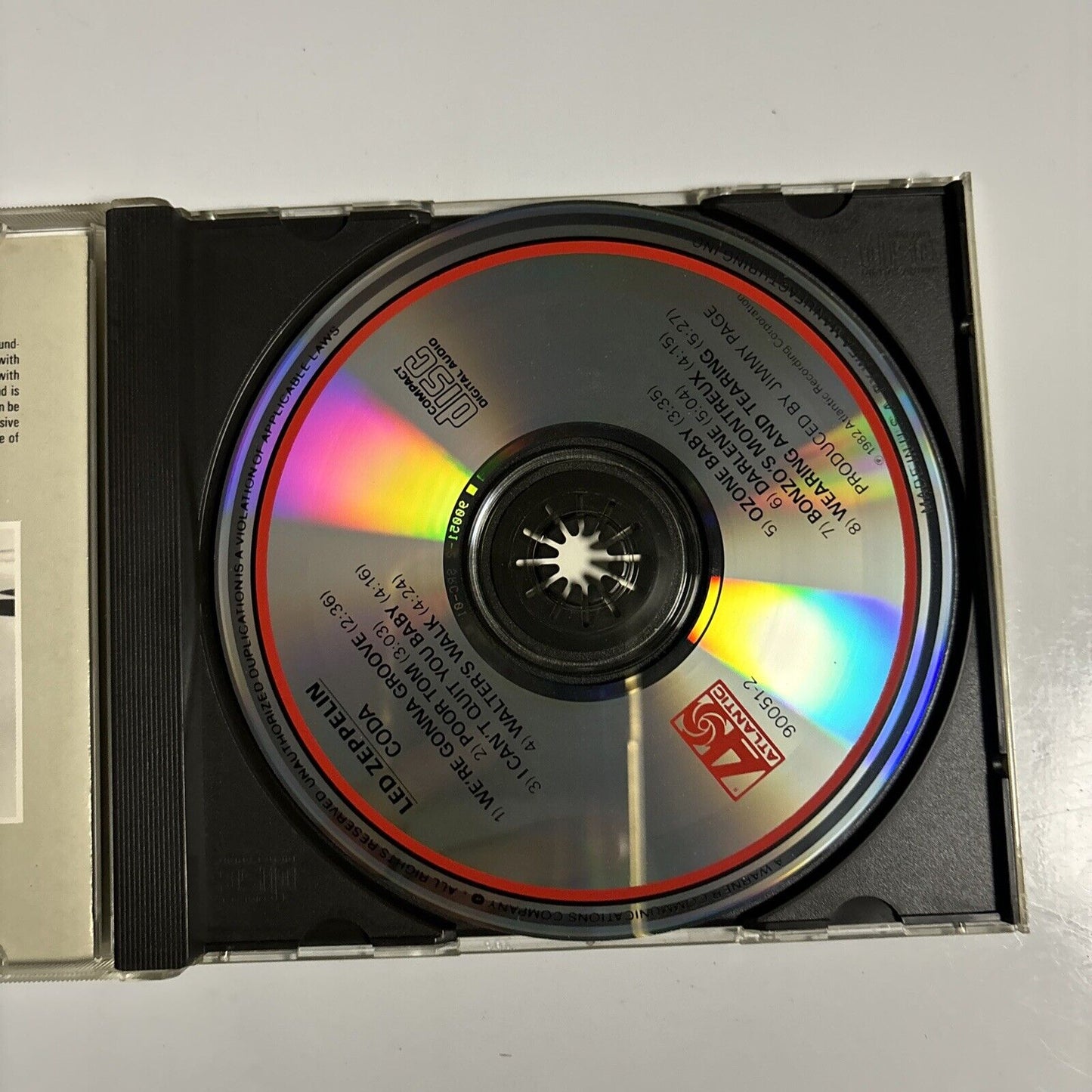 Led Zeppelin - Coda (CD, 1987) Rock - Atlantic 7 90051-2