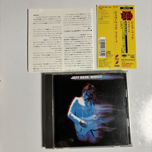 Jeff Beck - Wired (CD, 1996) Japan esca-7618 Jazz Rock Funk Soul Obi