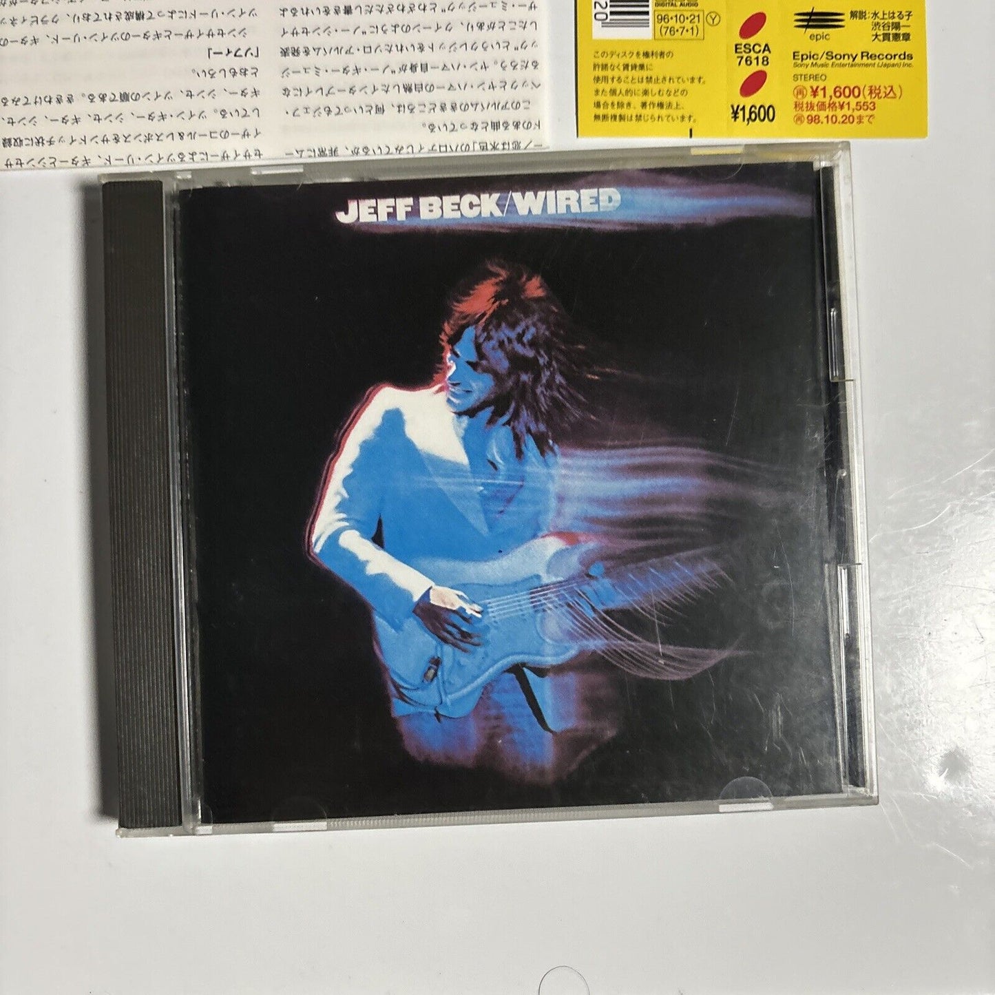 Jeff Beck - Wired (CD, 1996) Japan esca-7618 Jazz Rock Funk Soul Obi