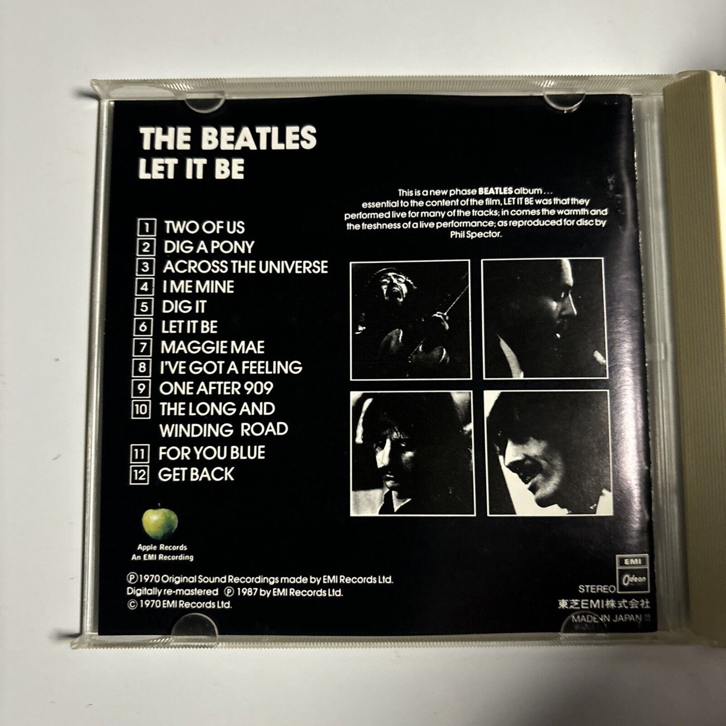 The Beatles - Let It Be (CD, 1987) Japan cp32-5333