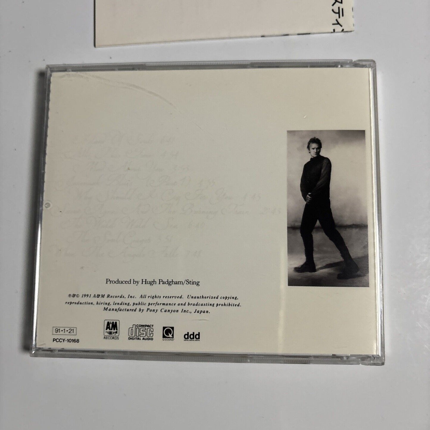 Sting - The Soul Cages (CD, 1991) Japan pccy-10168 A&M Records