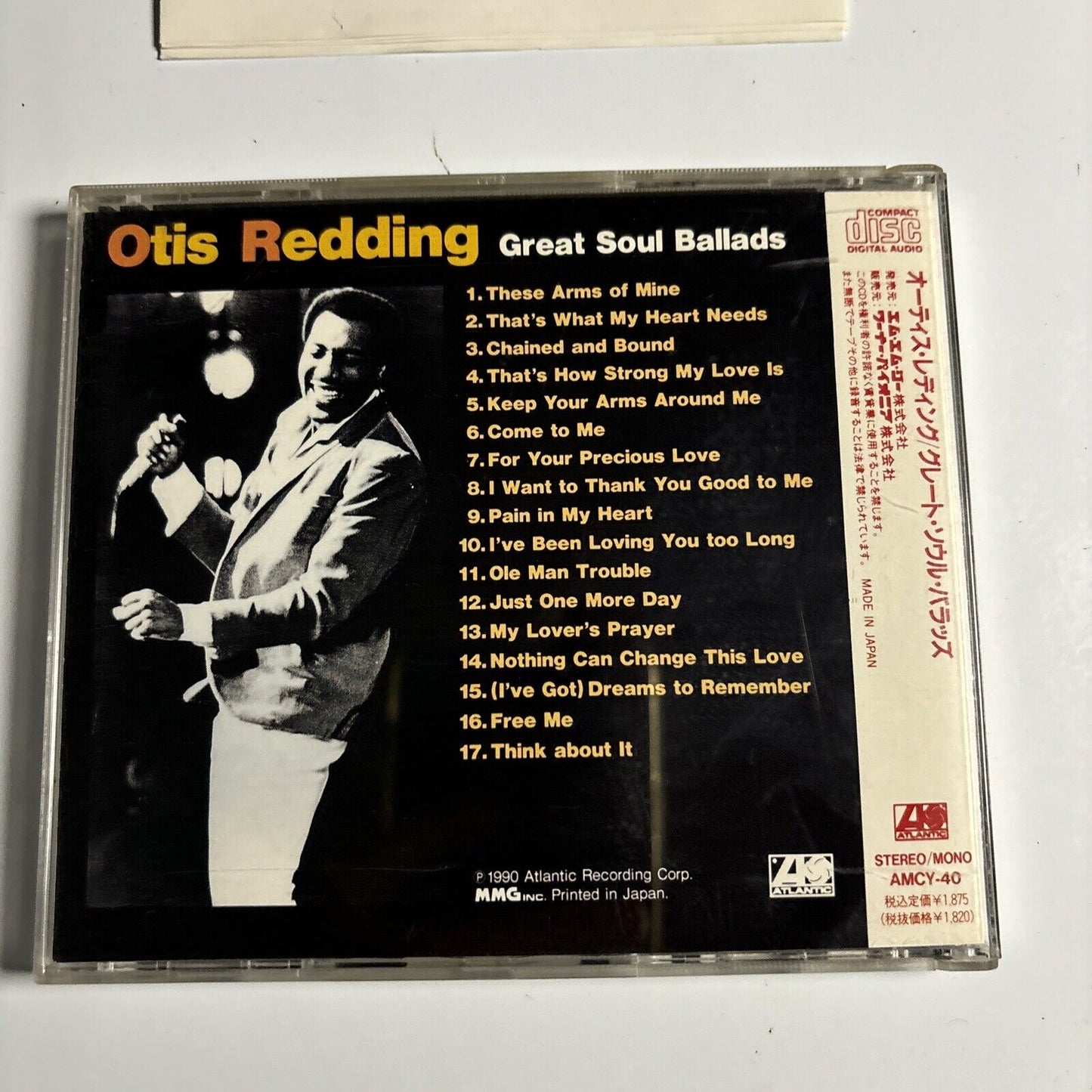 Otis Redding - Great Soul Ballads (CD, 1990) Japan amcy-40