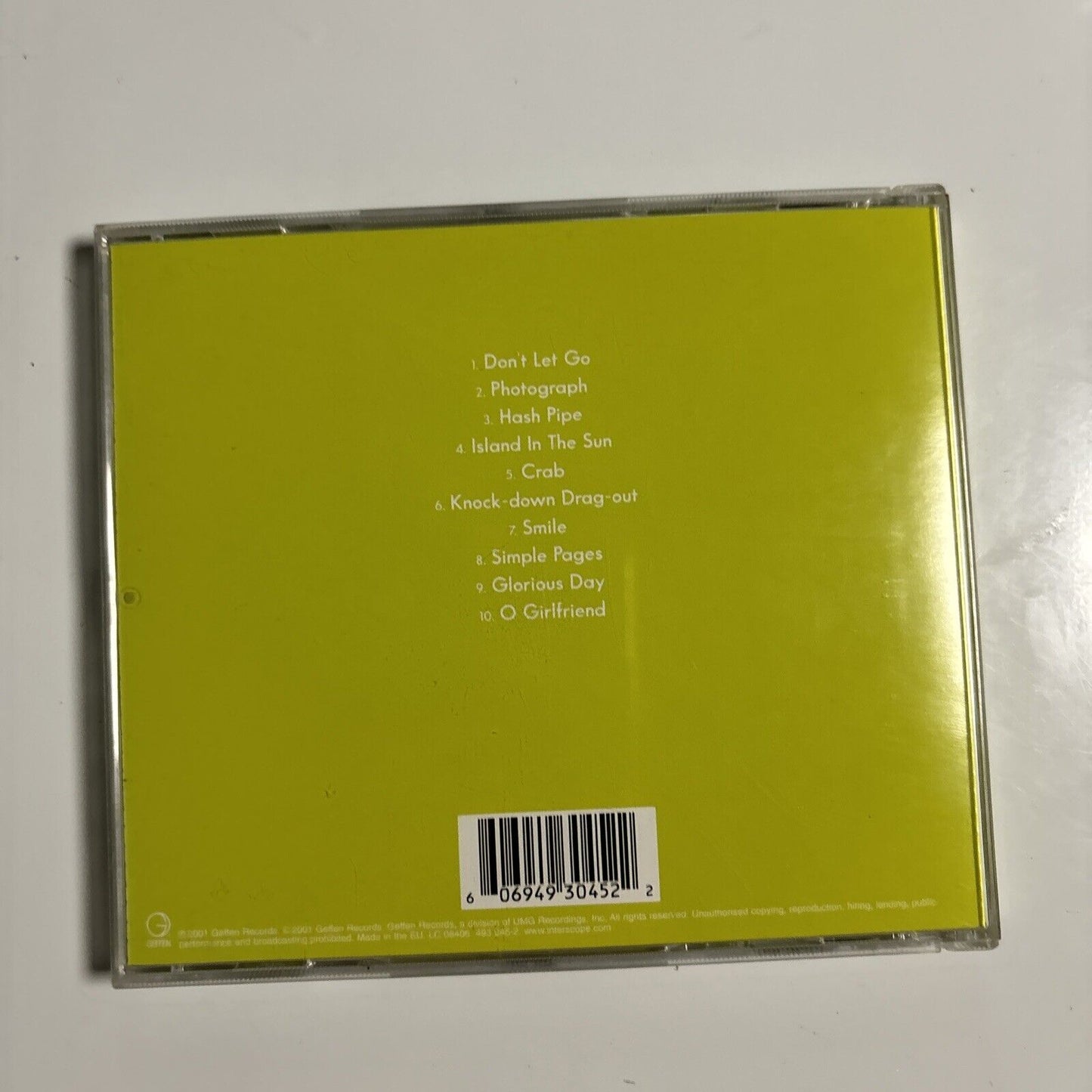 Weezer - Weezer [The Green Album] (CD, 2001) Geffen Records 493 045-2