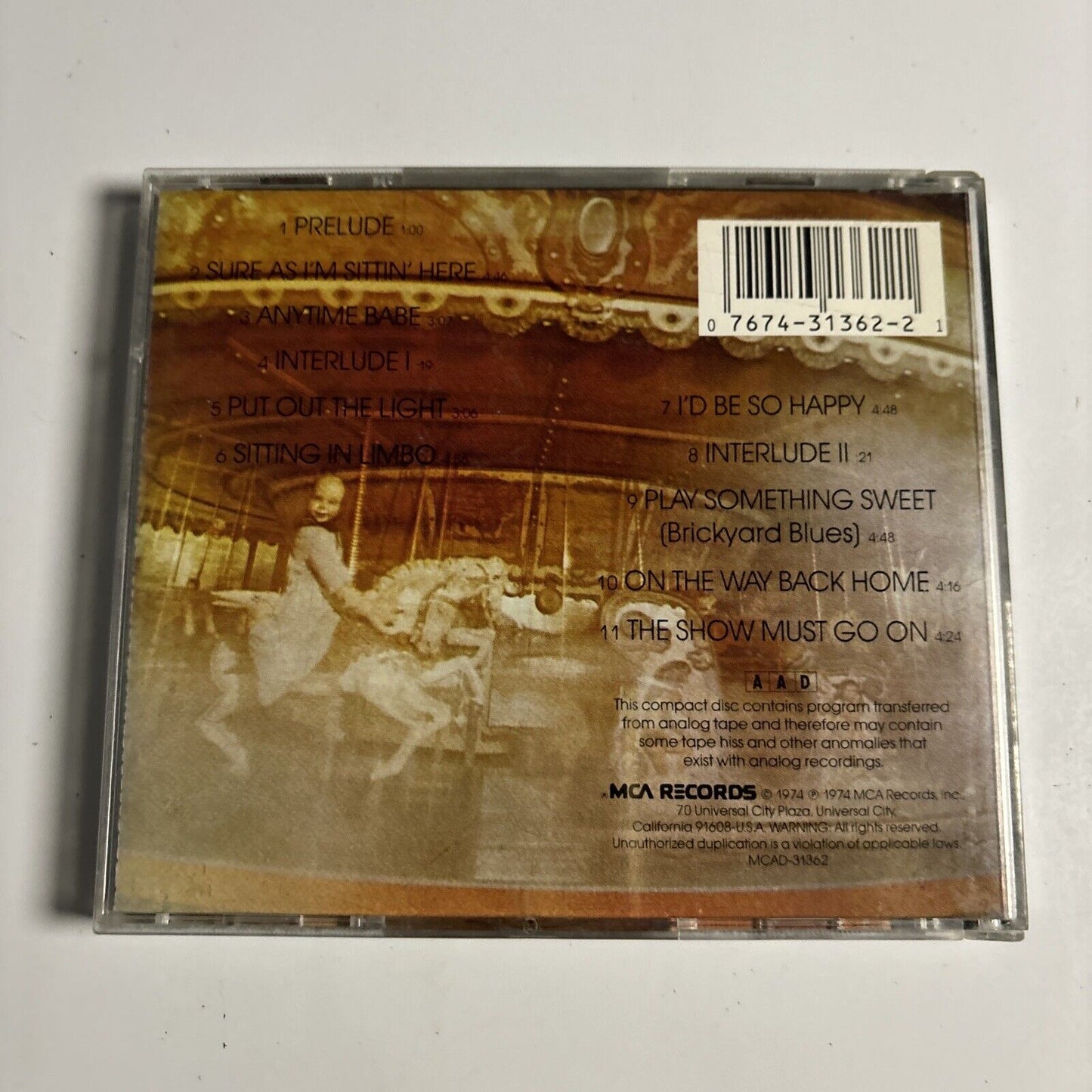 Three Dog Night - Hard Labor (CD, 1987) MCA Records MCAD-31362