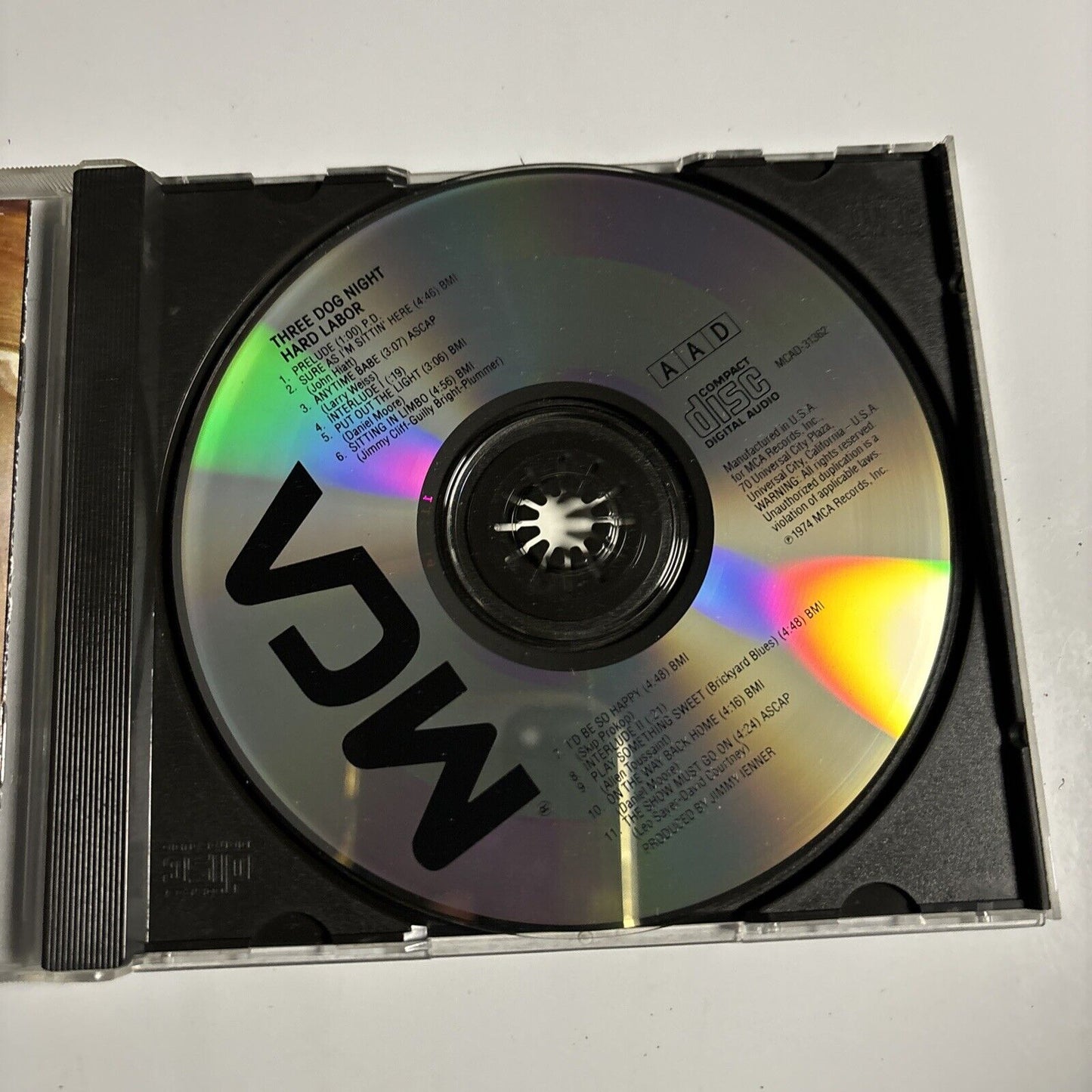 Three Dog Night - Hard Labor (CD, 1987) MCA Records MCAD-31362