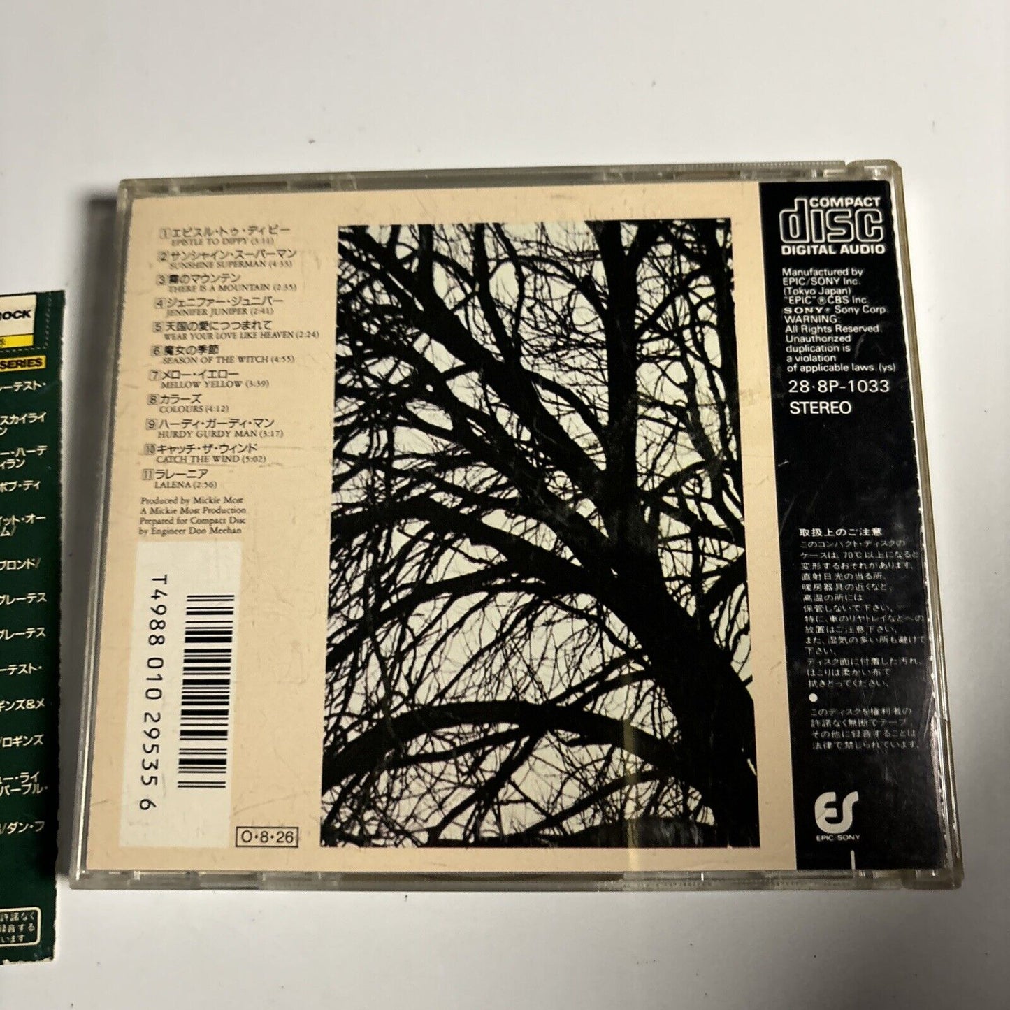 Donovan - Donovan's Greatest Hits (CD, 1987) Japan 28-8p-1033