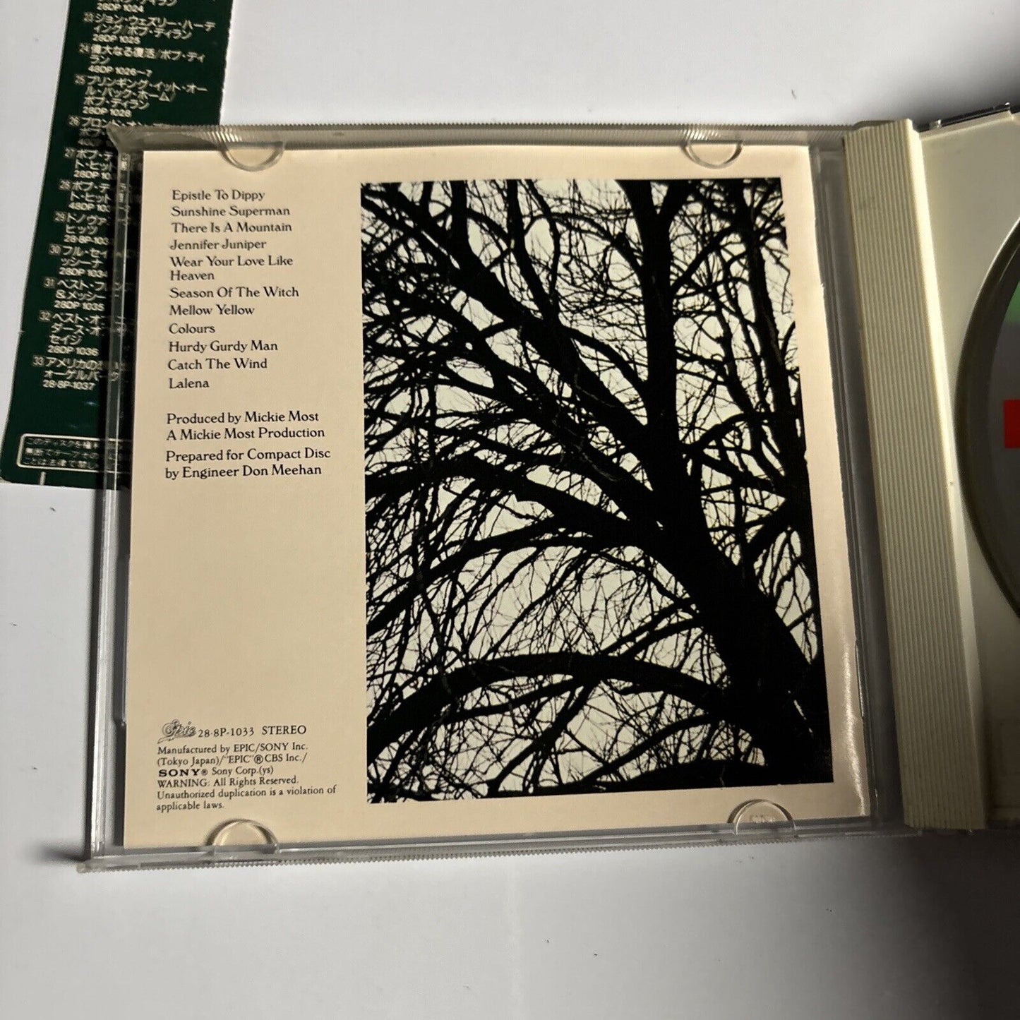 Donovan - Donovan's Greatest Hits (CD, 1987) Japan 28-8p-1033