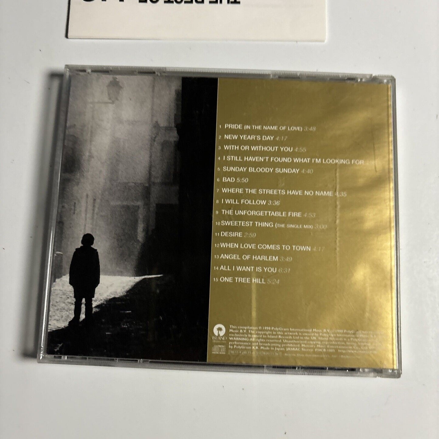 U2 - The Best Of 1980-1990 (CD, 1998) Japan PHCR-1885 Island Records