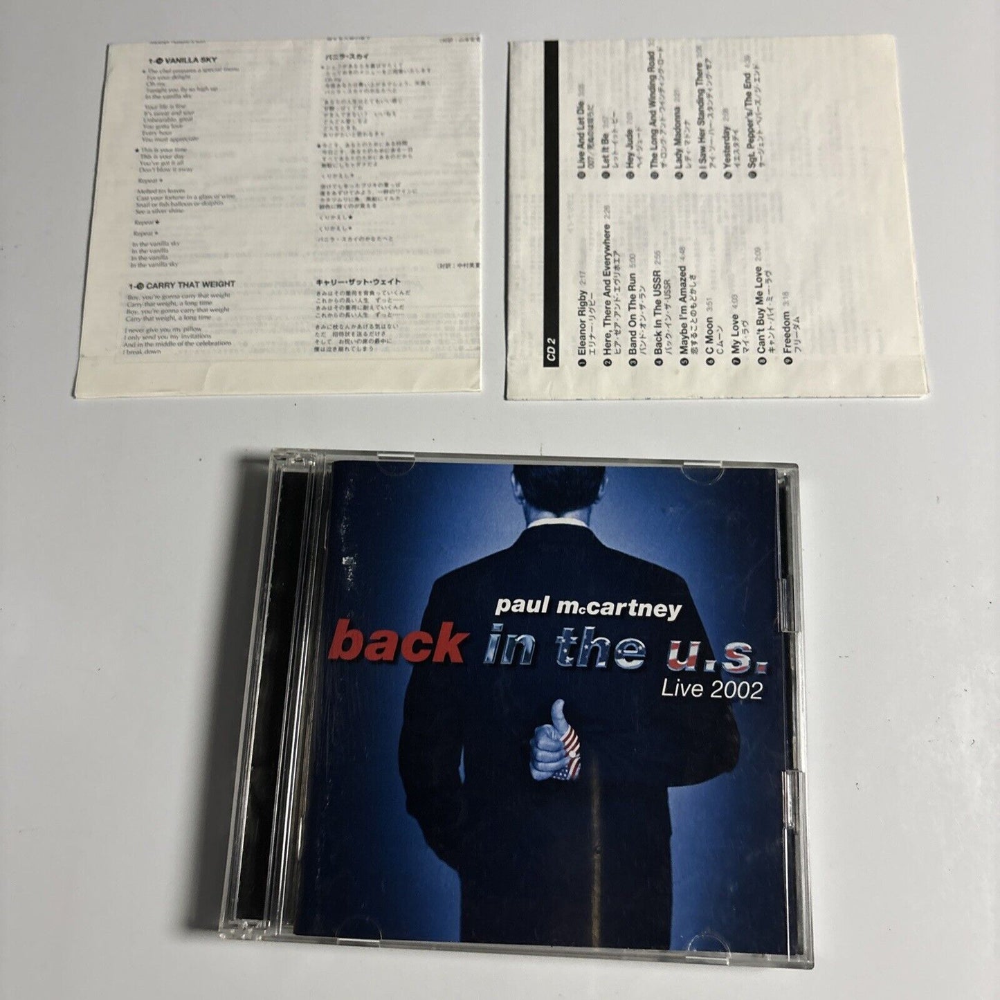 Paul McCartney - Back In The U.S. (CD, 2002, 2-Disc) Japan tocp-66110-11