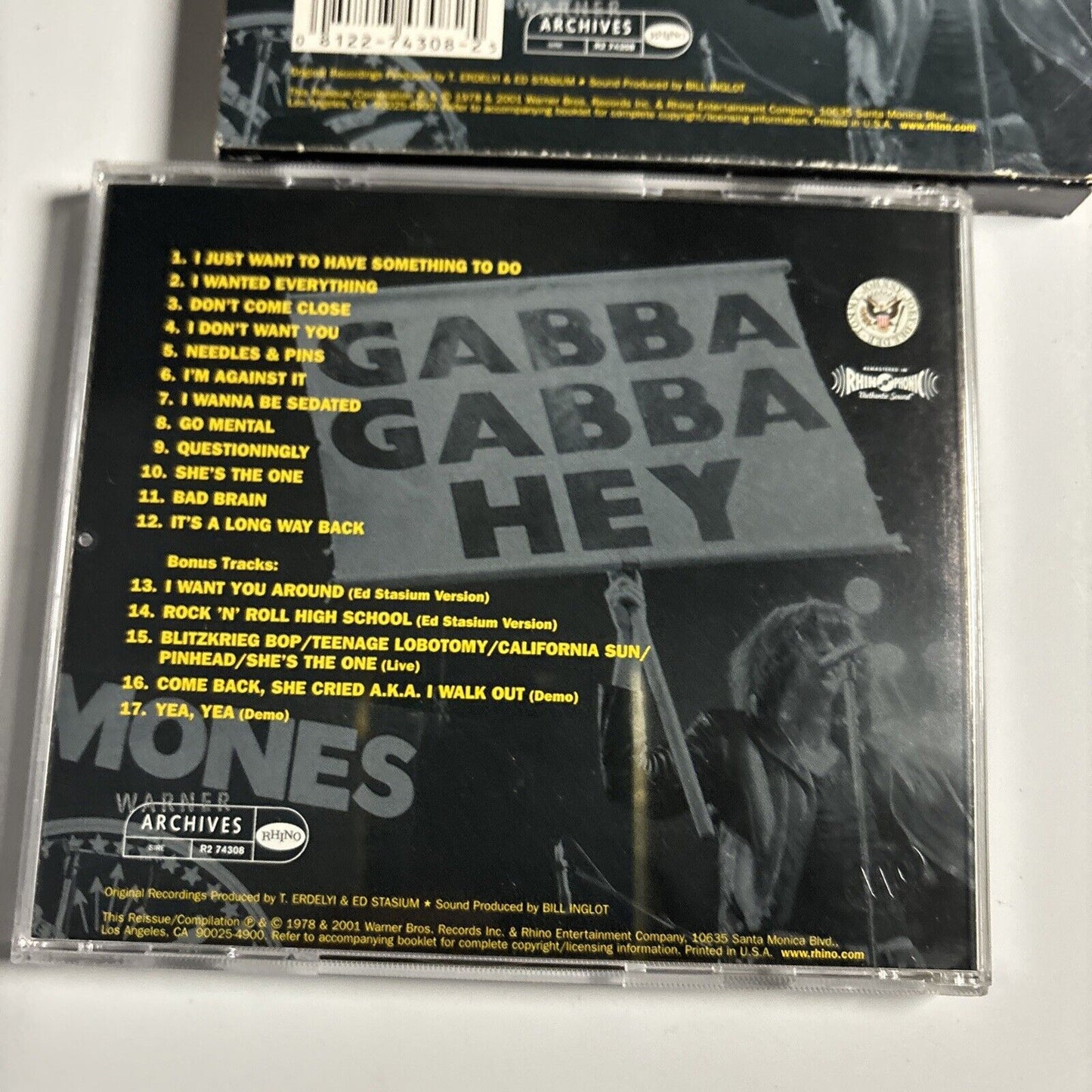 Ramones - Road To Ruin (CD, 2001) Rhino Records R2 74308