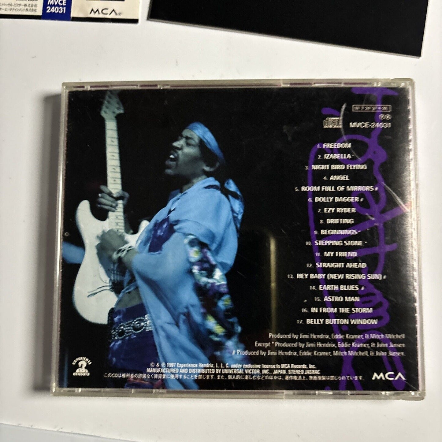 Jimi Hendrix - First Rays Of The New Rising Sun (CD, 1997) Japan mvce-24031 obi