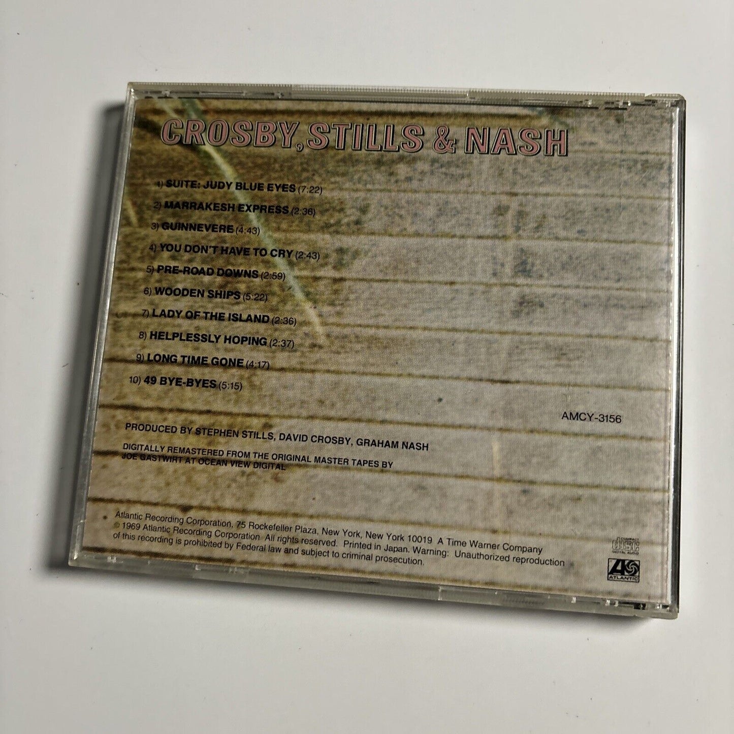 Crosby, Stills & Nash - Crosby, Stills & Nash (CD, 1998) Japan amcy-3156