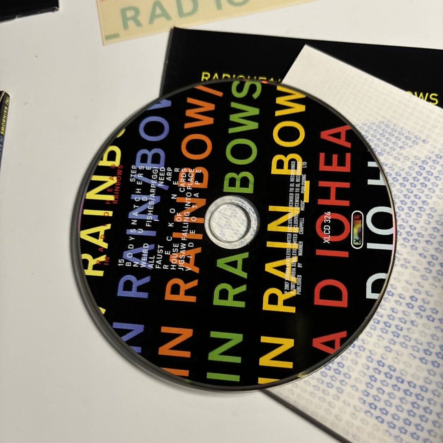 Radiohead - In Rainbows (CD, 2008) XL Recordings XLCD 324 Sticker