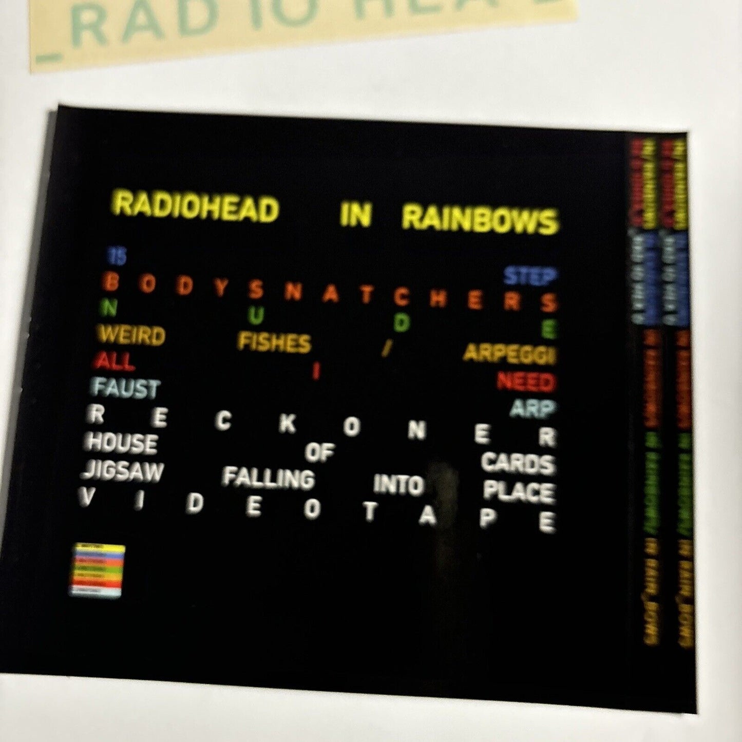 Radiohead - In Rainbows (CD, 2008) XL Recordings XLCD 324 Sticker