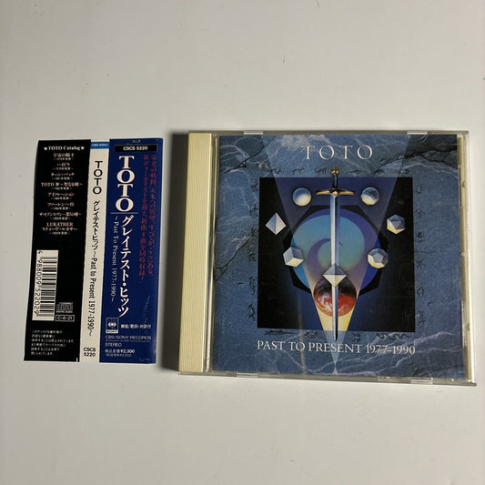 Toto - Past To Present 1977 - 1990 (CD, 1990) Japan CBS/Sony cscs-5220 obi