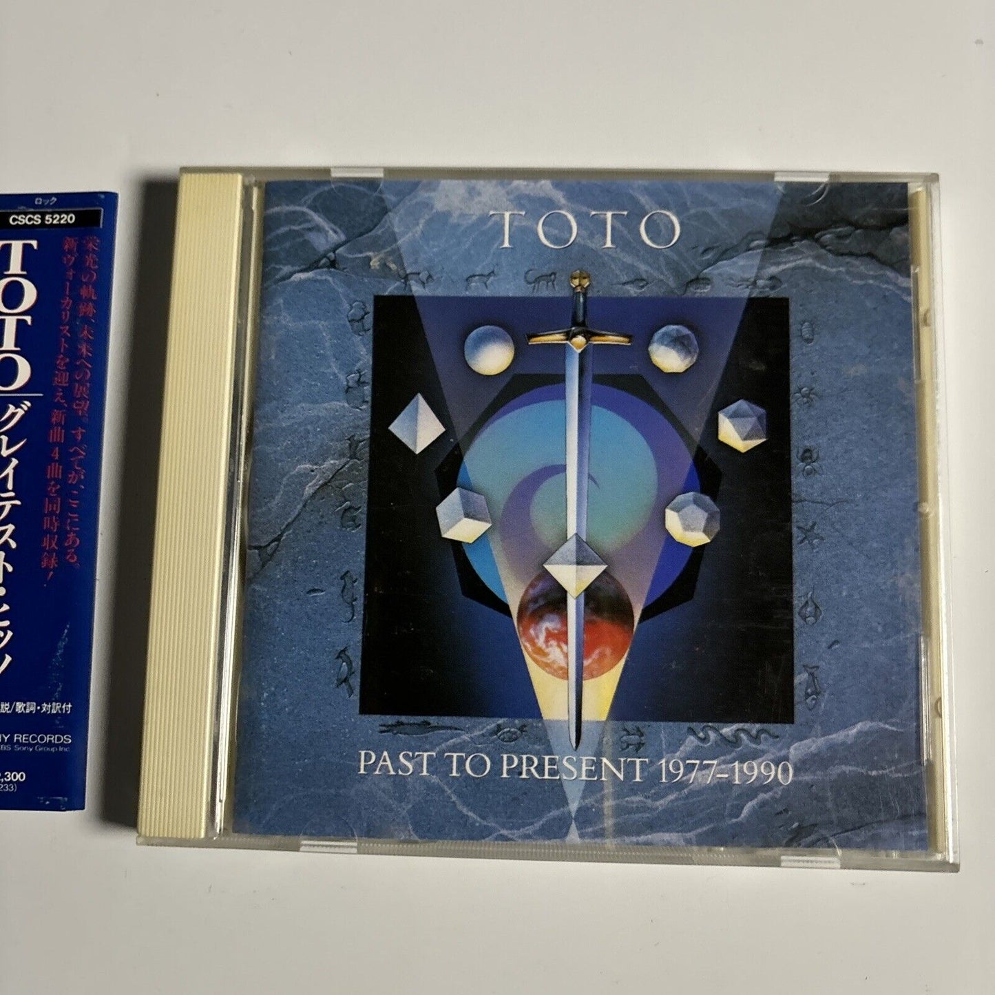 Toto - Past To Present 1977 - 1990 (CD, 1990) Japan CBS/Sony cscs-5220 obi