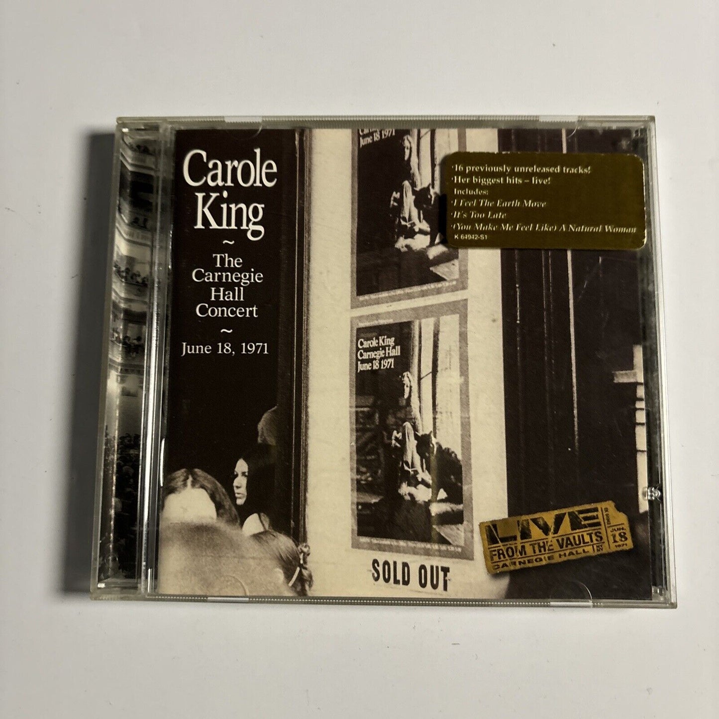 Carole King - Carnegie Hall Concert: June 18, 1971 (CD, 1996) EK 64942