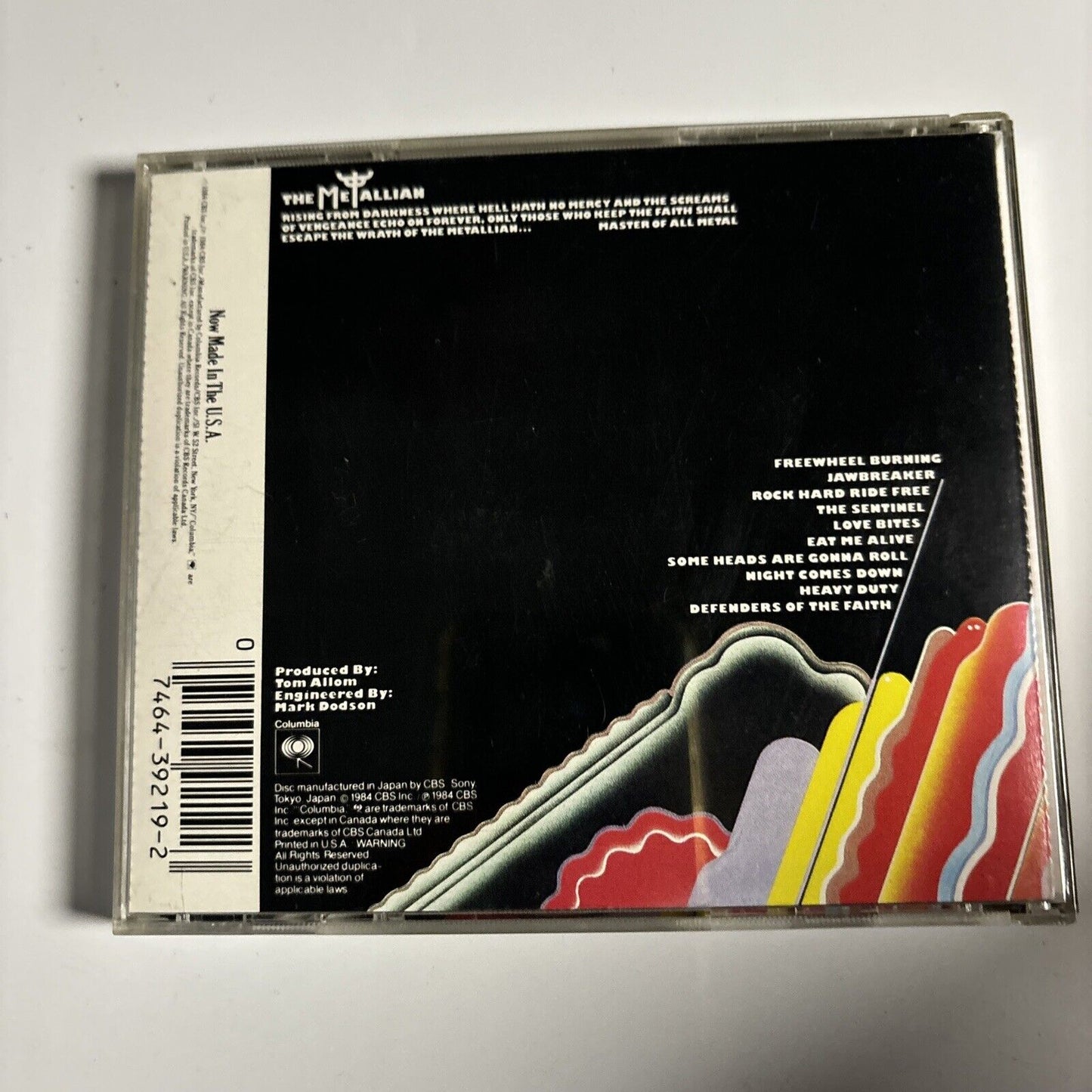 Judas Priest - Defenders Of The Faith (CD, 1984) Columbia CK 39219